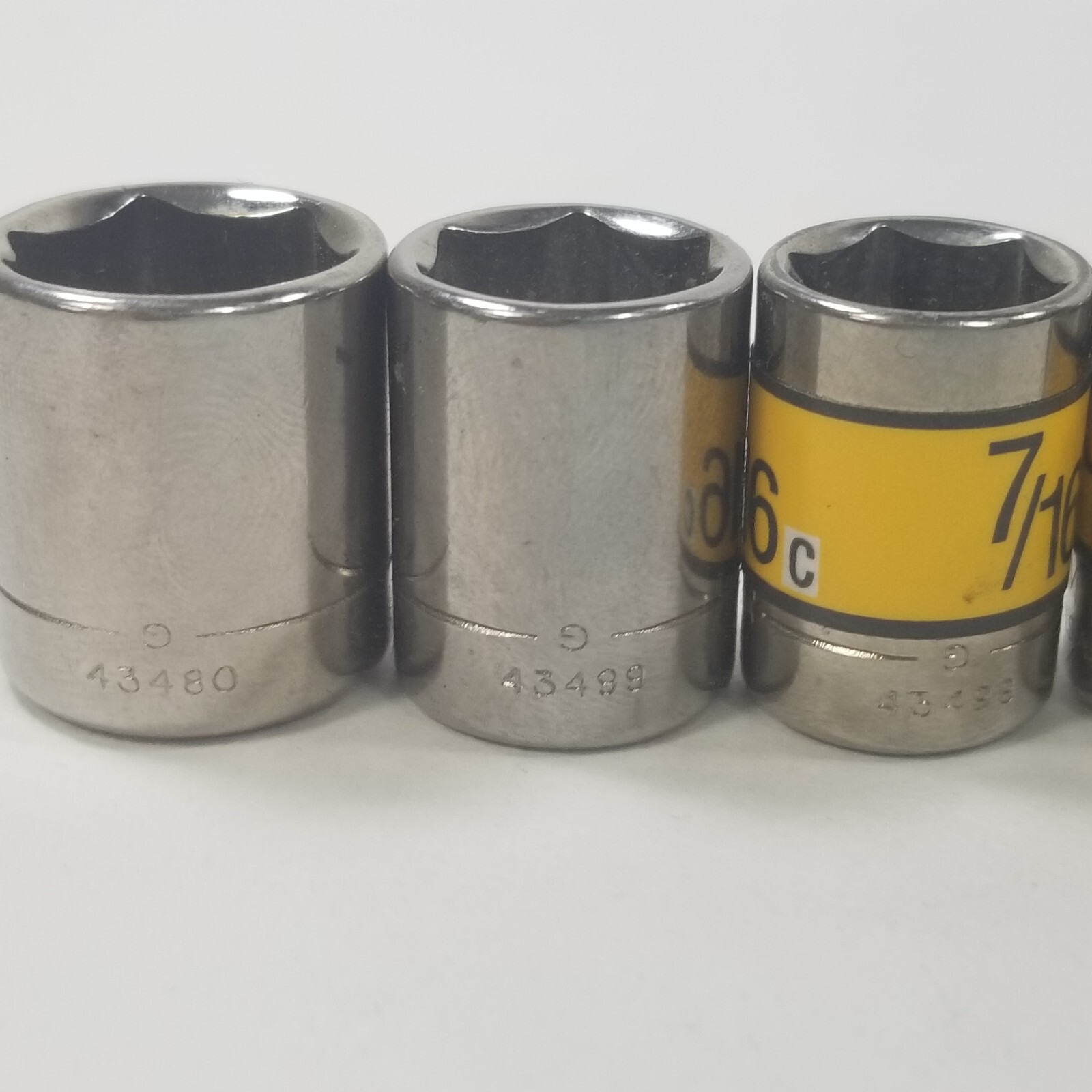 6x Craftsman 1/4″ Drive SAE Sockets inverted G USA 5/16 11/32 3/8 7/16 1/2 9/16