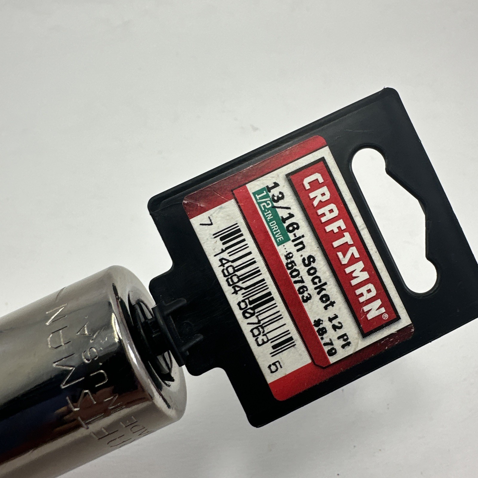 CRAFTSMAN 13/16 Inch Deep Socket SAE 1/2-Inch Drive 12-Point New!