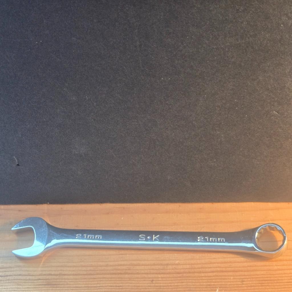 QUALITY S-K SK #88321 21MM METRIC COMBINATION POLISHED 12 POINT WRENCH