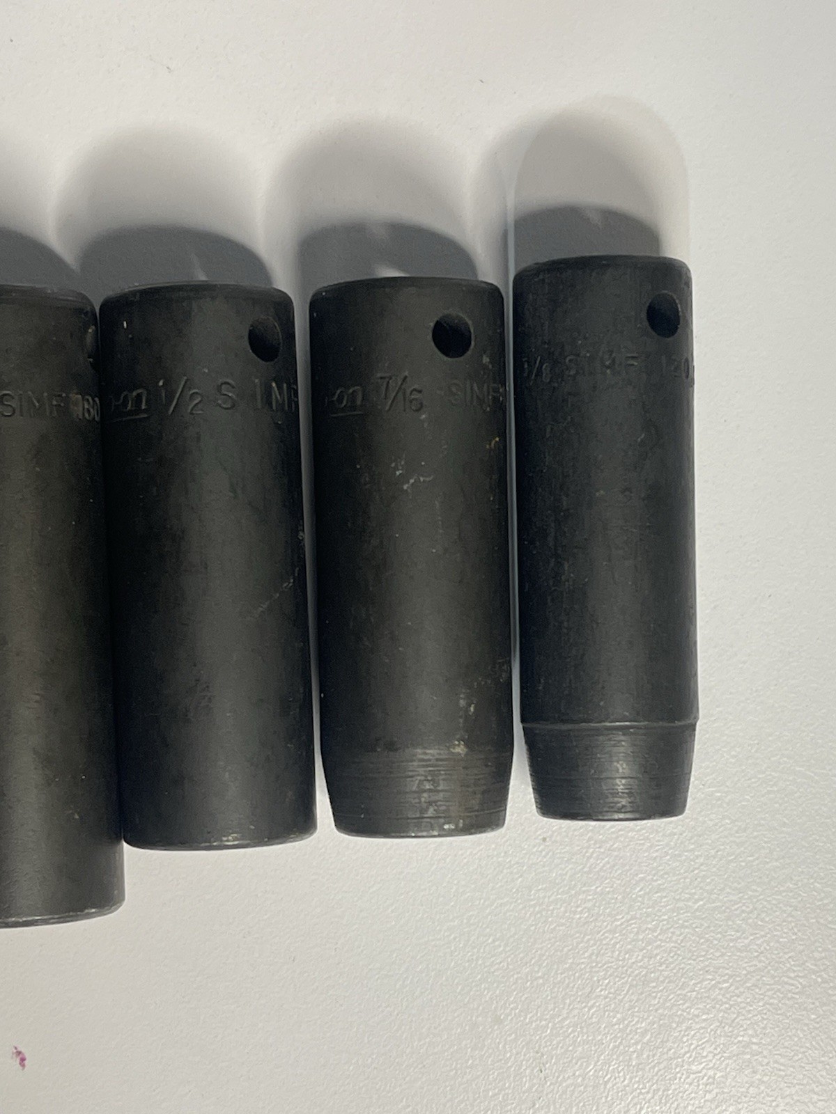 Snap-on 6 Piece 3/8″ Drive 6-Point Deep Impact Socket Set 3/8″ to 11/16”SIMF
