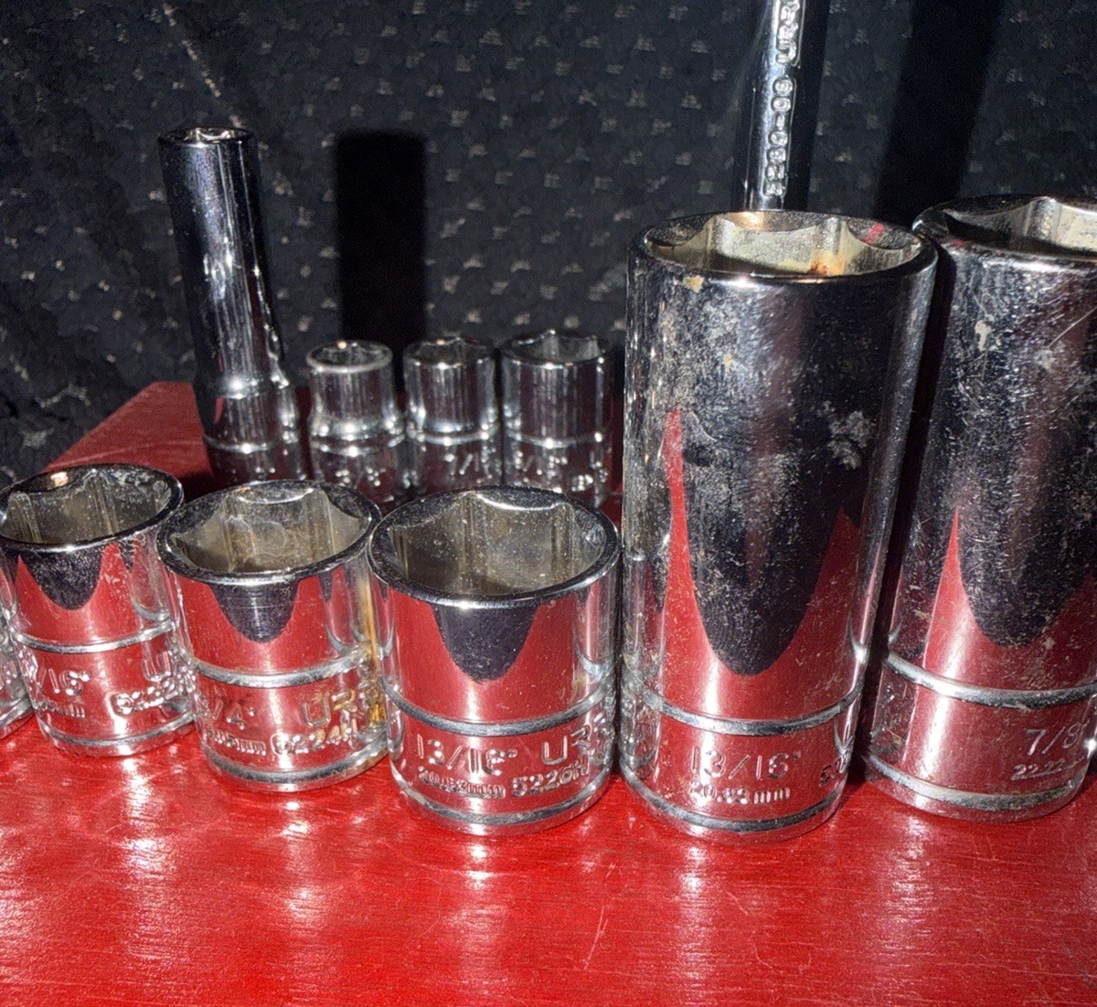 Urrea Socket Set Of 12 – 6 Pt- With Extension 3/8 » – 13 Total Pcs