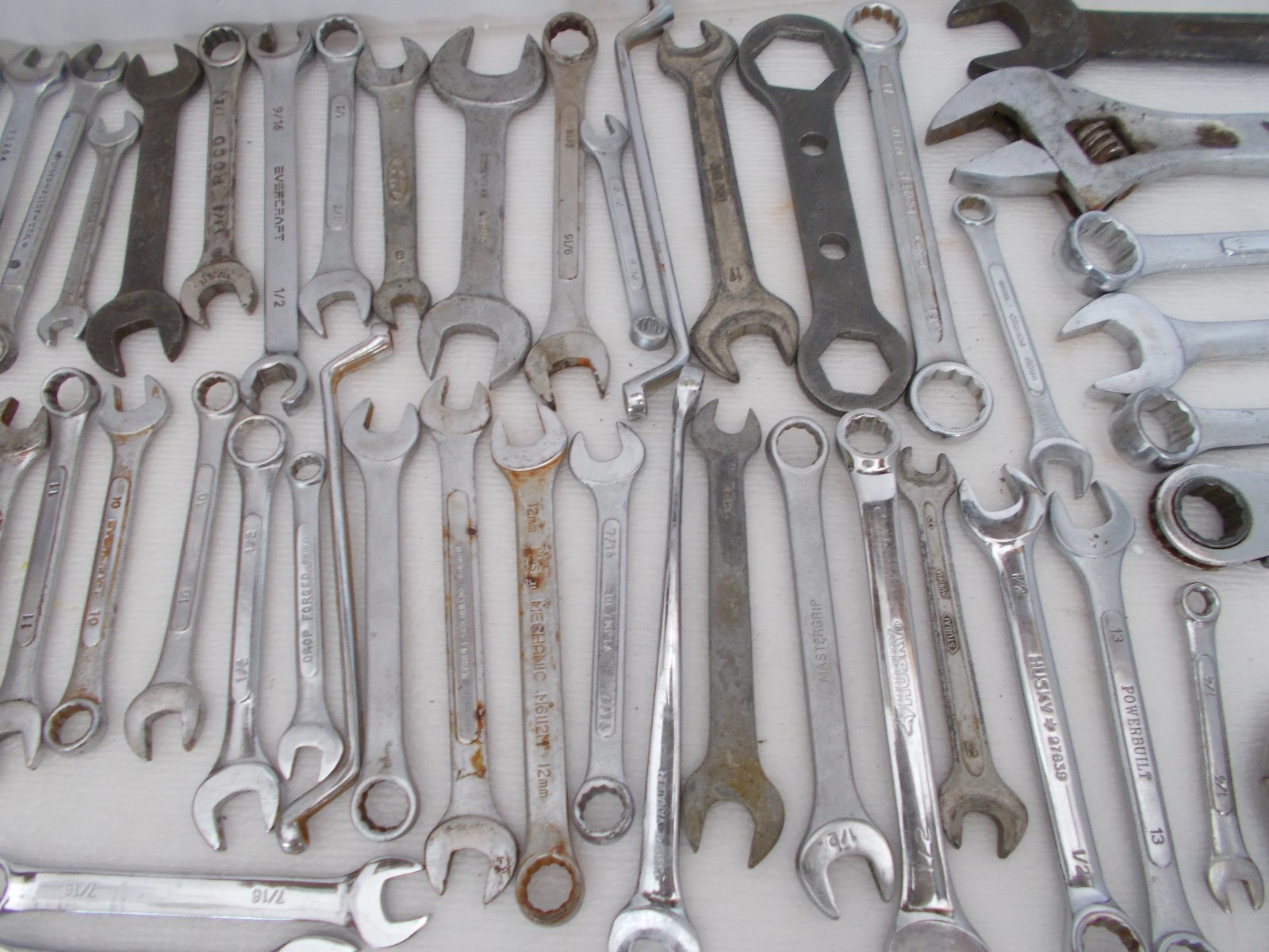 Large Lot of 70+ Misc/Random Wrenches Imports Flea Market Use All Good