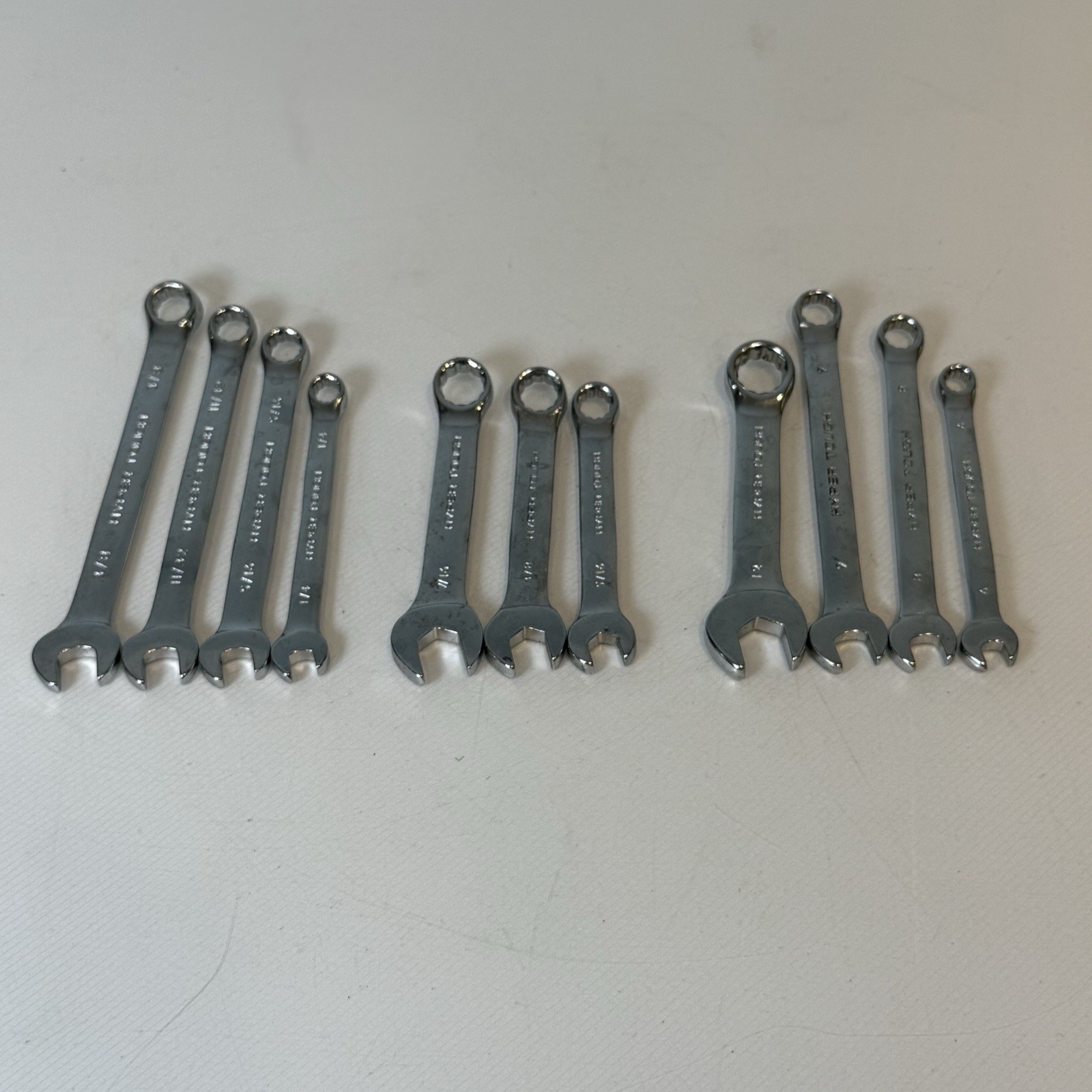 Hyper Tough Wrenches Open Box Combination Mixed Lot Sizes SAE Metric 11 Pieces