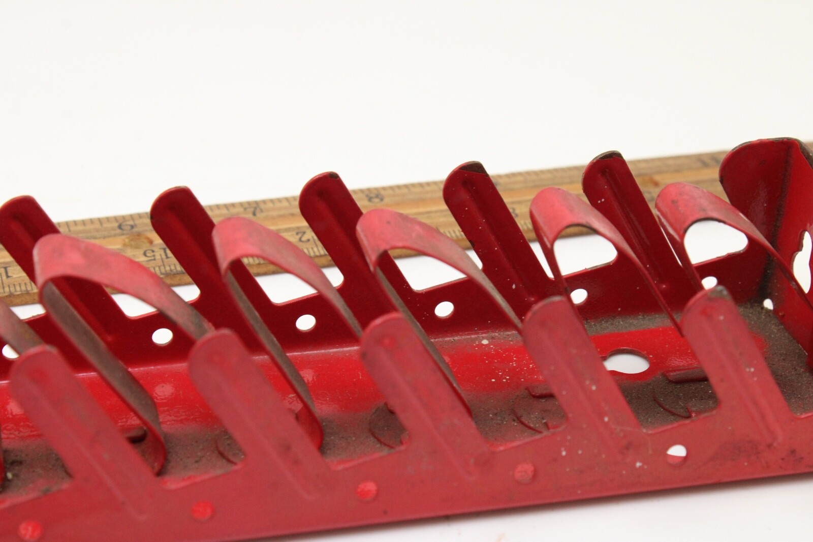 Spanger Model 850 Wrench Rack Only Holds 8 Wrenches Red Metal Wall Mount USA