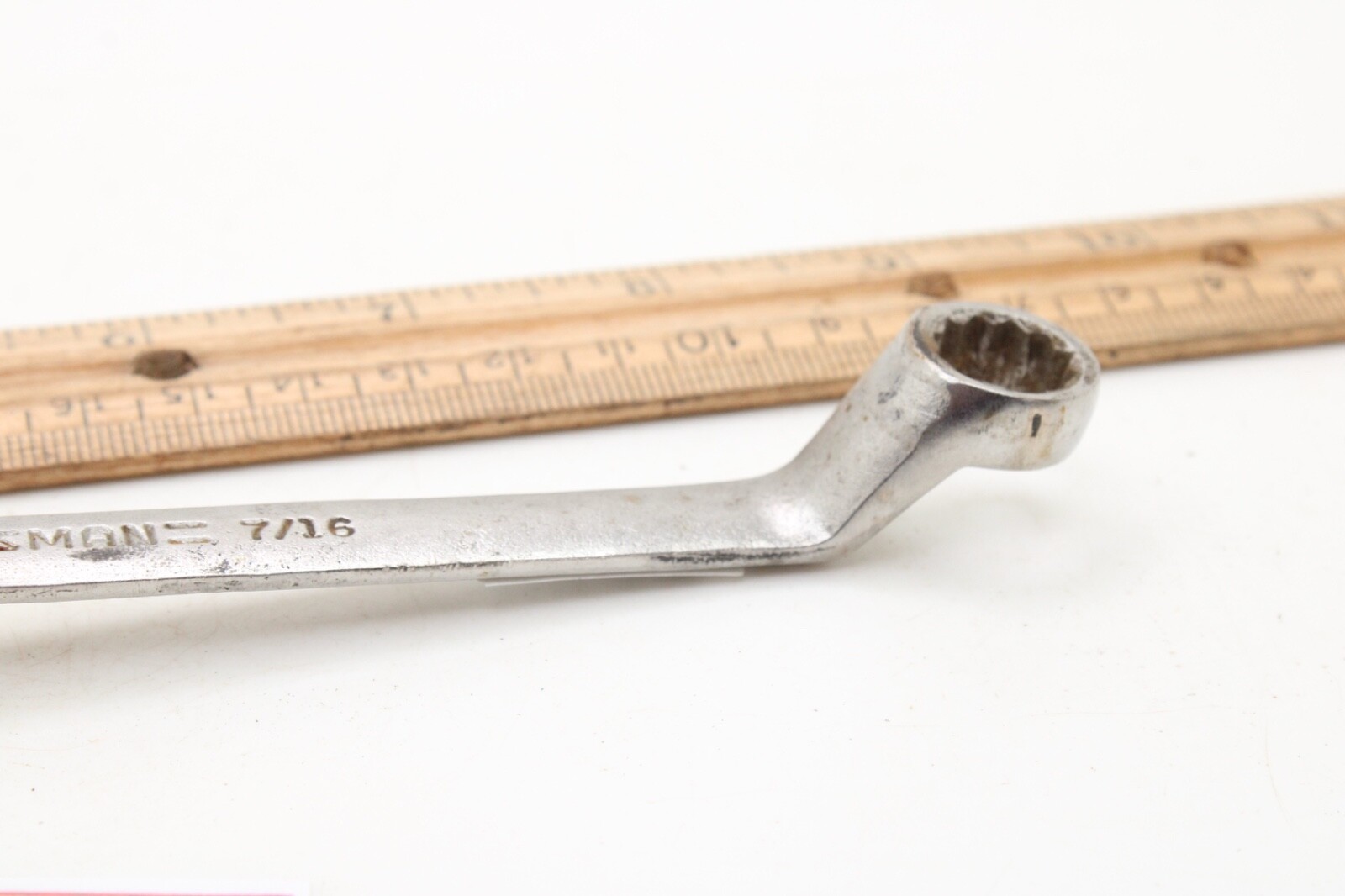 Craftsman -VA-44321 7/16” x 3/8” 12 Point SAE Offset Box End Wrench 7.25″ USA