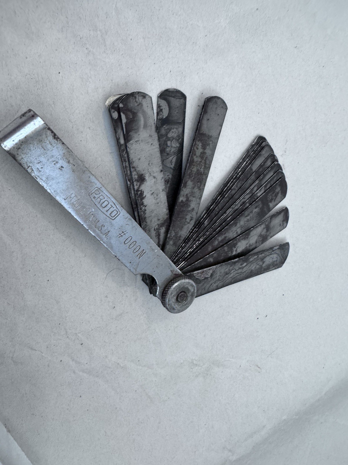 Proto 000N Step Cut Feeler Gauge Set USA Machinist Automotive Tool FAST SHIP