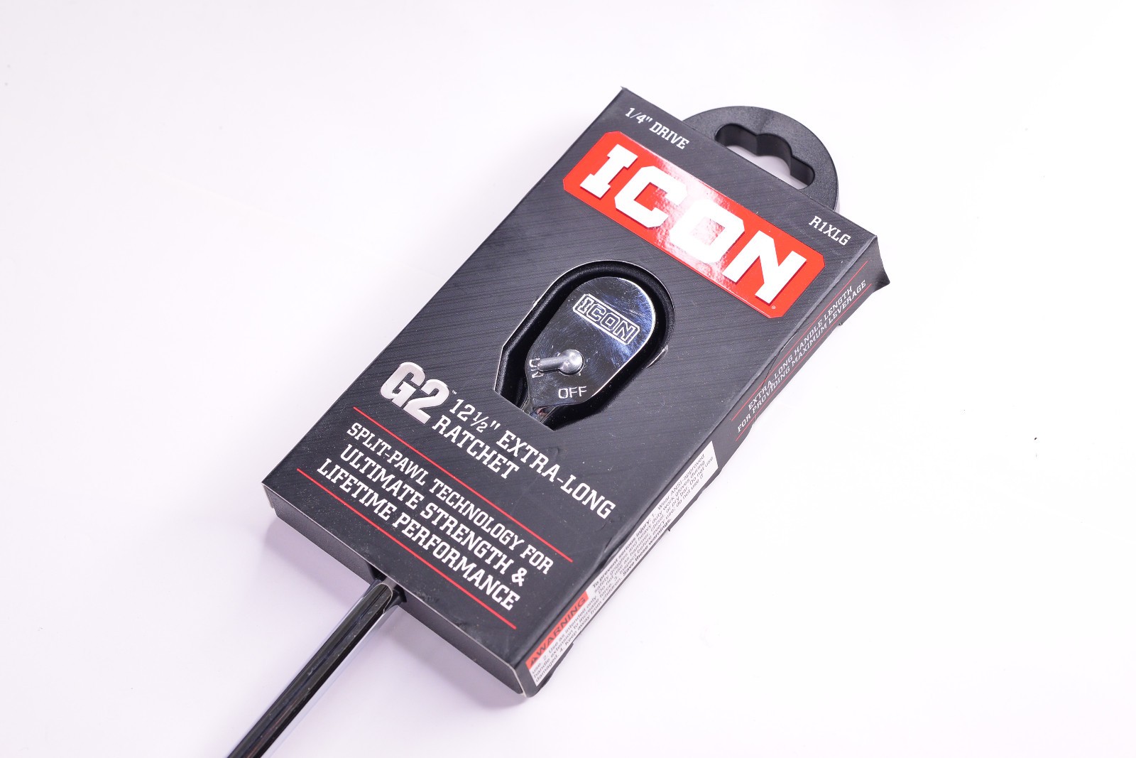 ICON (70439) – 1/4″ Drive G2 12.5″ Extra Long Ratchet (R1XLG)… FREE S&H!