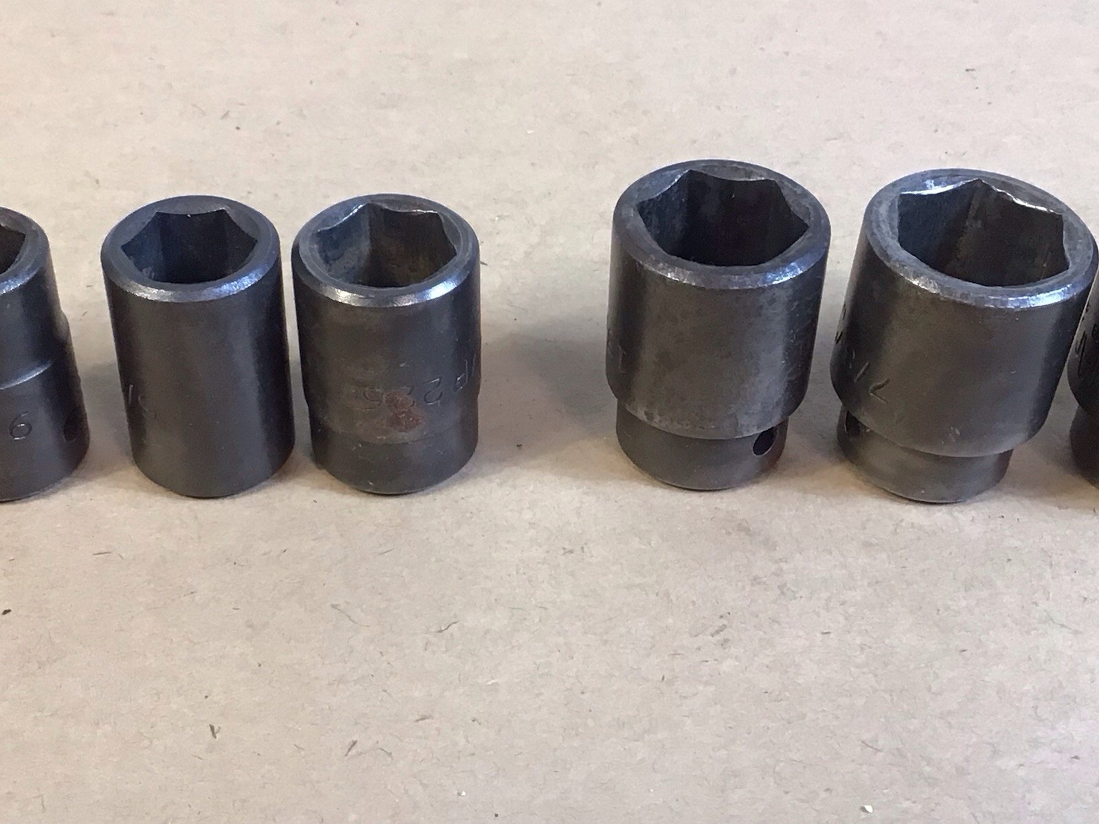 Mac Tools 1/2″ Drive 3/8” To 1” 6PT SAE Shallow Impact Socket Set NO 3/4” SOCKET
