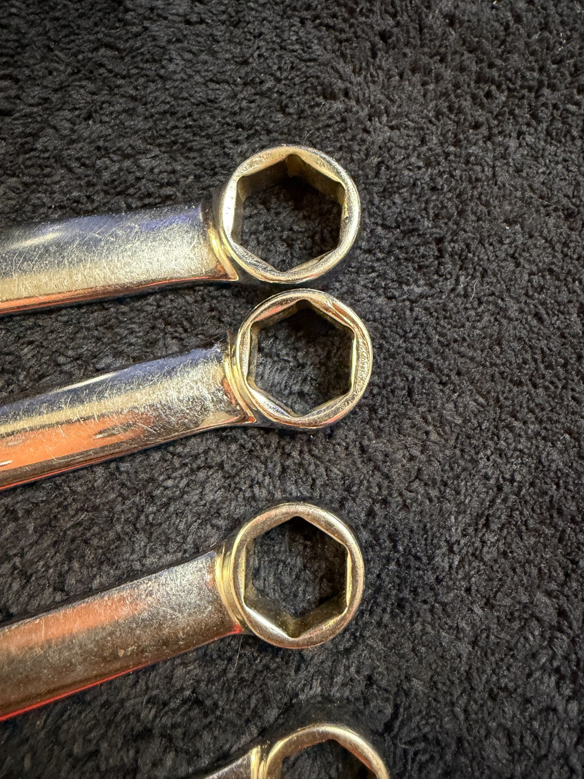 9 – Piece Vintage Snap-on OSH707 6 Point Combination Wrench Set 5/16″ – 3/4″