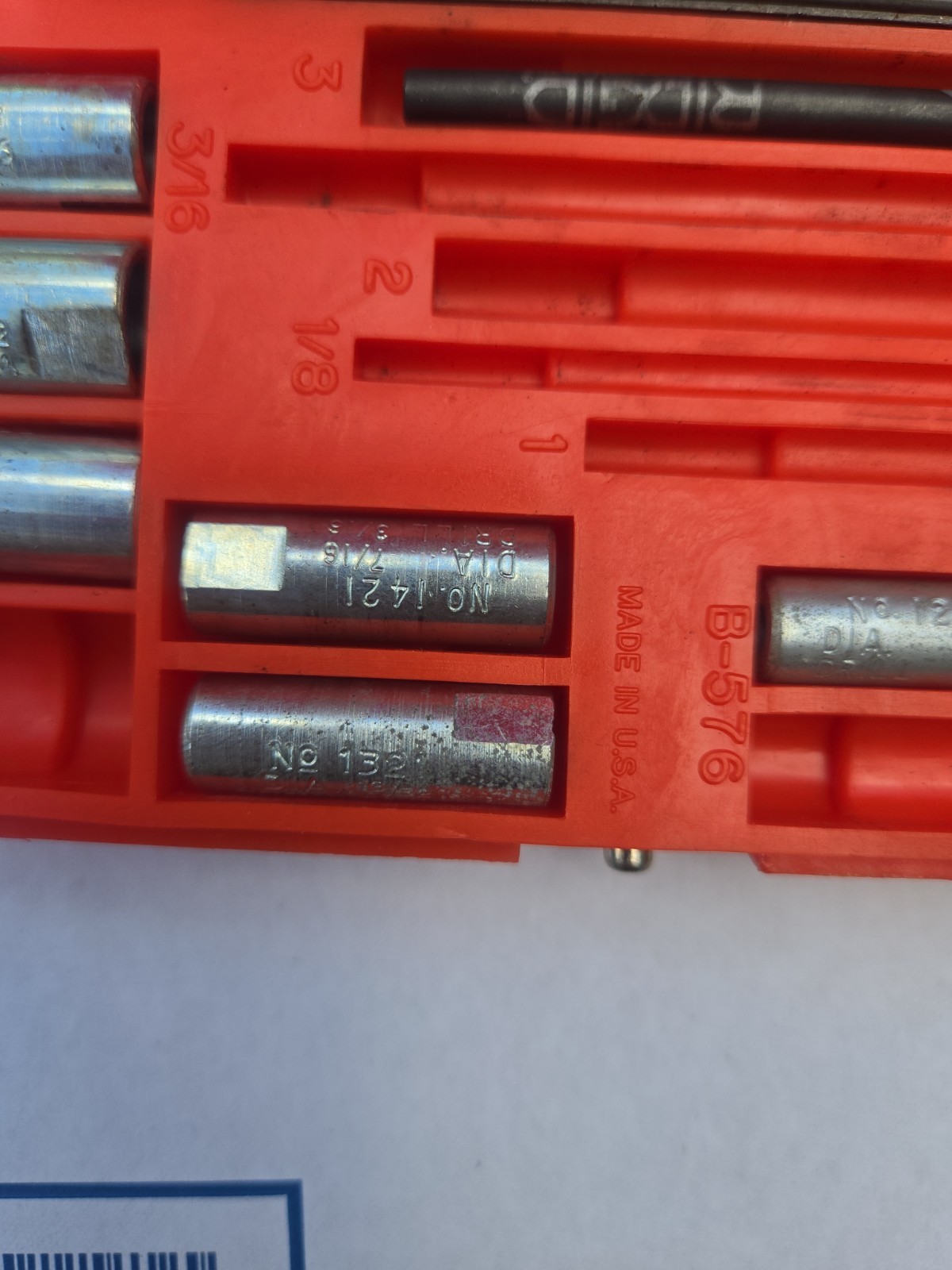 BLUE POINT No. 1020 Screw Extractor Set, MISSING PIECES, PARTIAL SET, AS IS