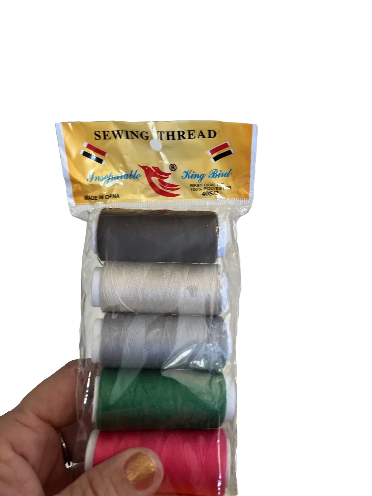 10pc Random Color Sewing Thread 100% Polyester 40S/2 New Brand Sealed