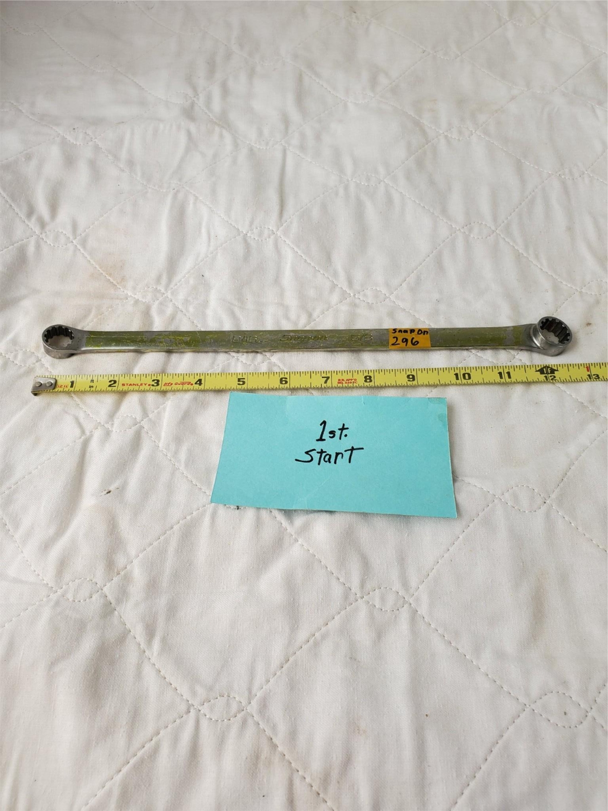 Snap-On 9/16 – 5/8 XDES1820A Double-Ended Ring Wrench Tool LOT 296