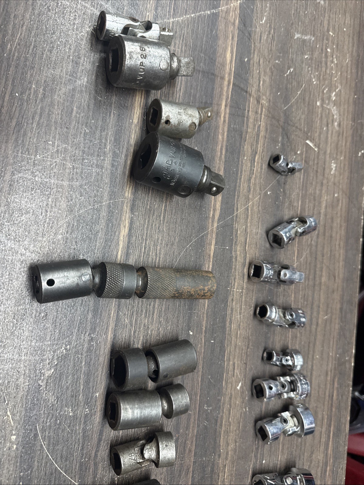 Mac Tool USA Mixed Lot 29 Piece Impact / Chrome Socket Swivel Socket Lot
