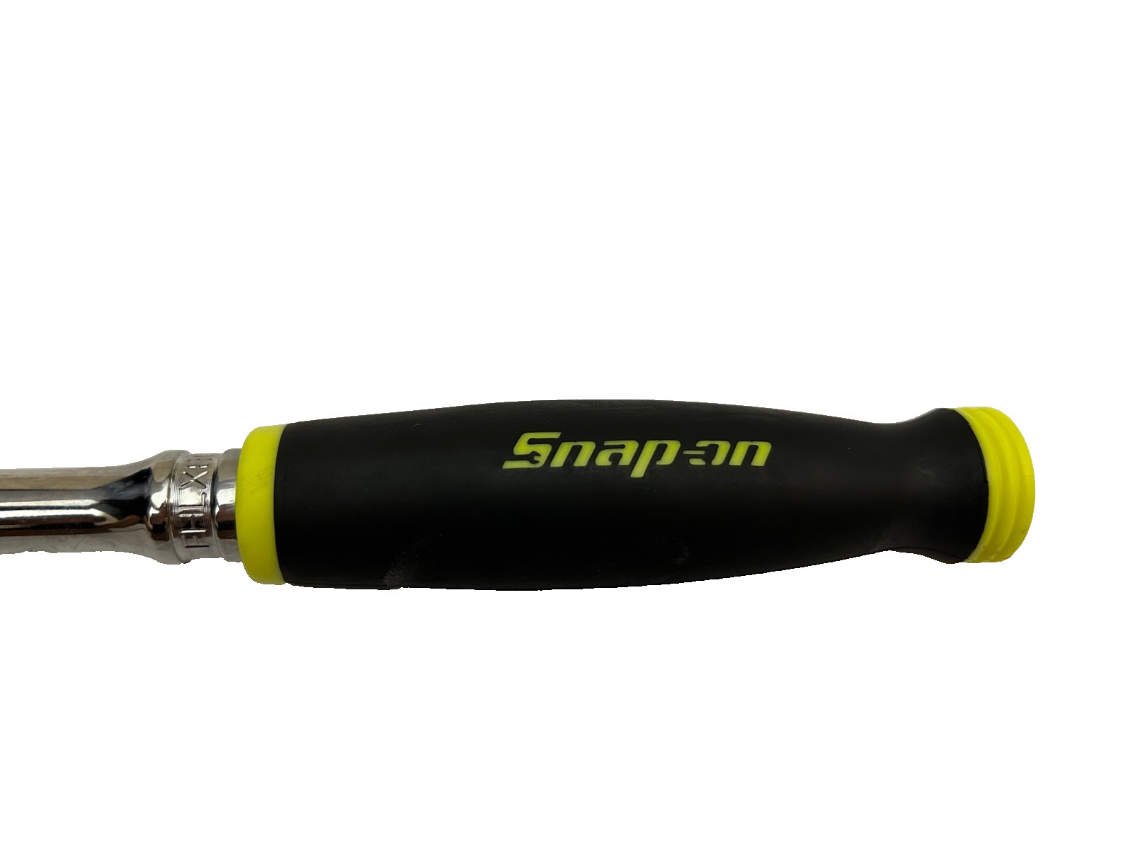 Snap-on Tools LOCKING 3/8″ Drive HI-VIZ Soft Grip Long Flex Ratchet FHLX80B NEW
