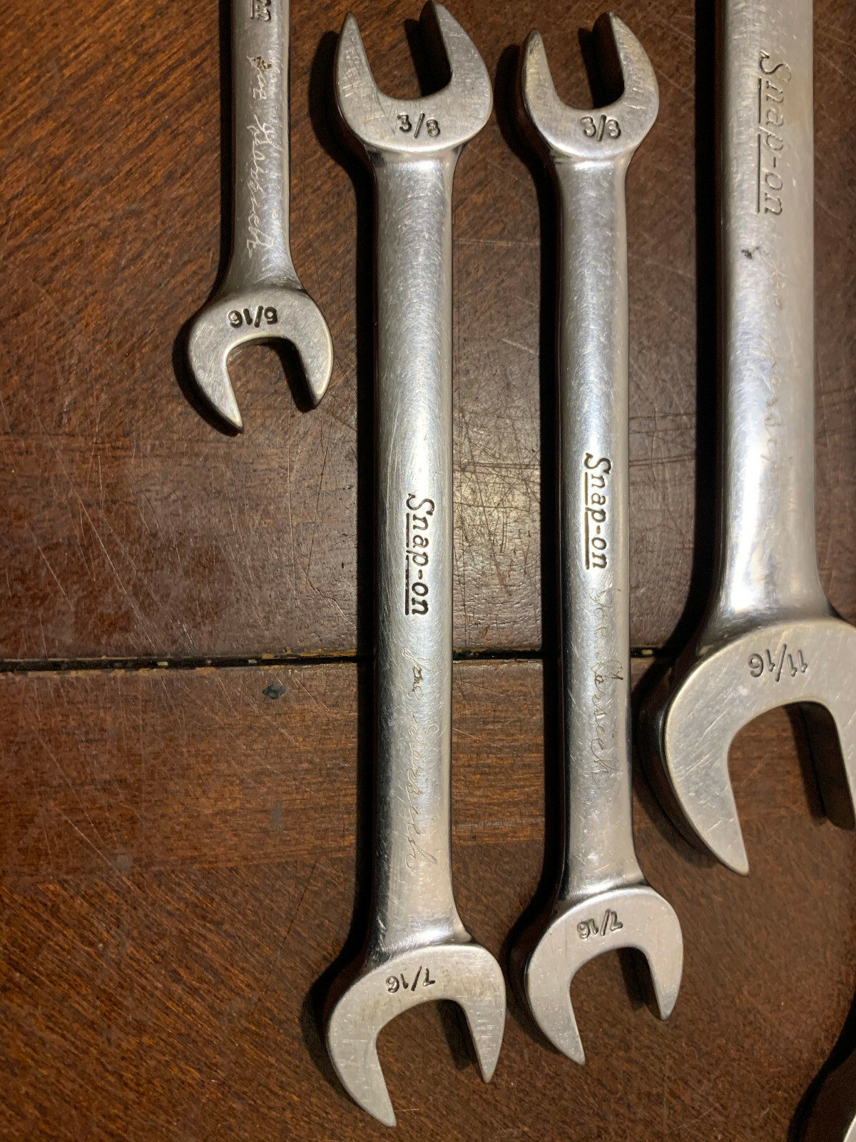 U-PICK Snap On tools USA Vintage Wrench SAE double Open End Standard Spanner Vs