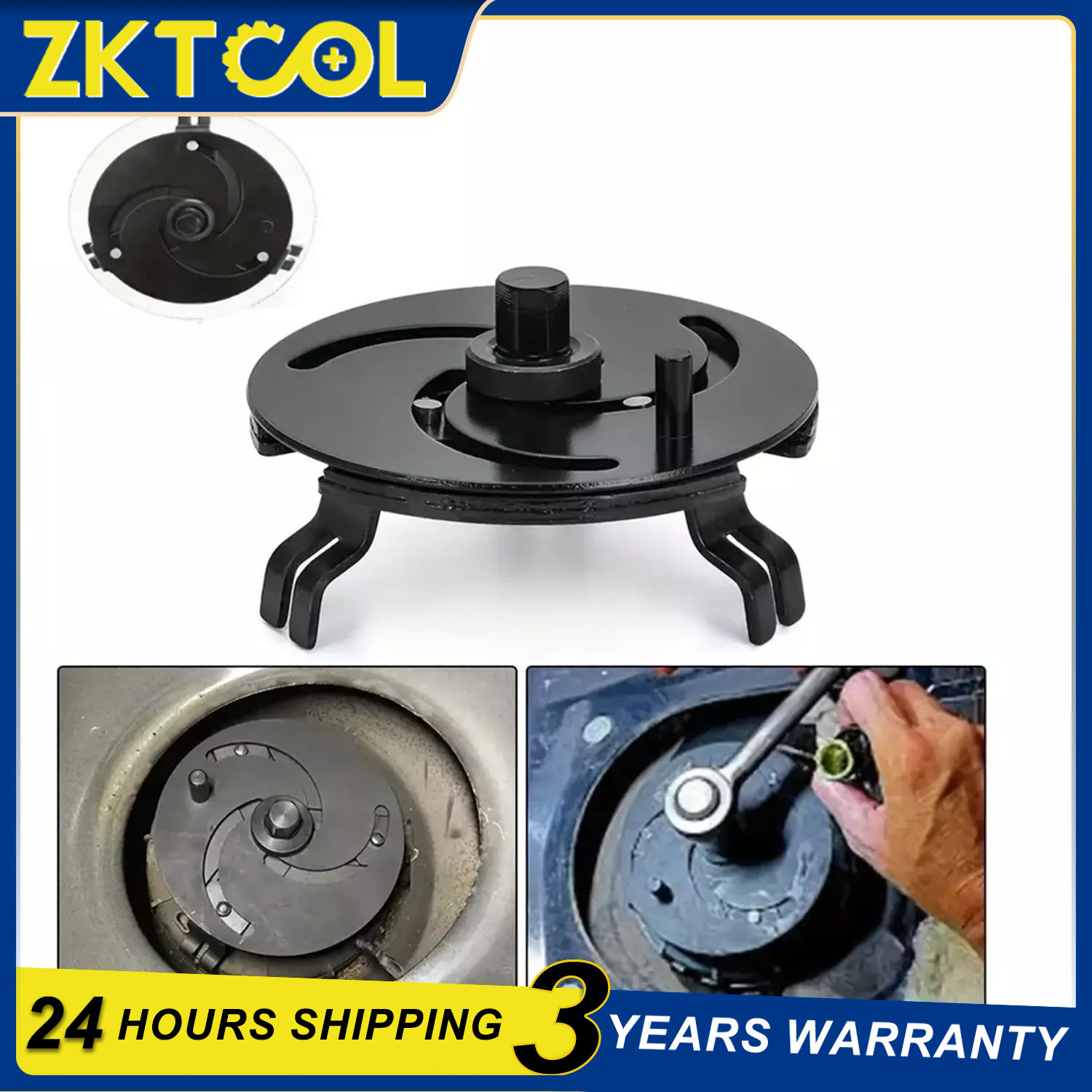 Adjustable Fuel Pump Cover 3 Jaws Fuel Tank LID Wrench Removal Tool 89mm-170mm