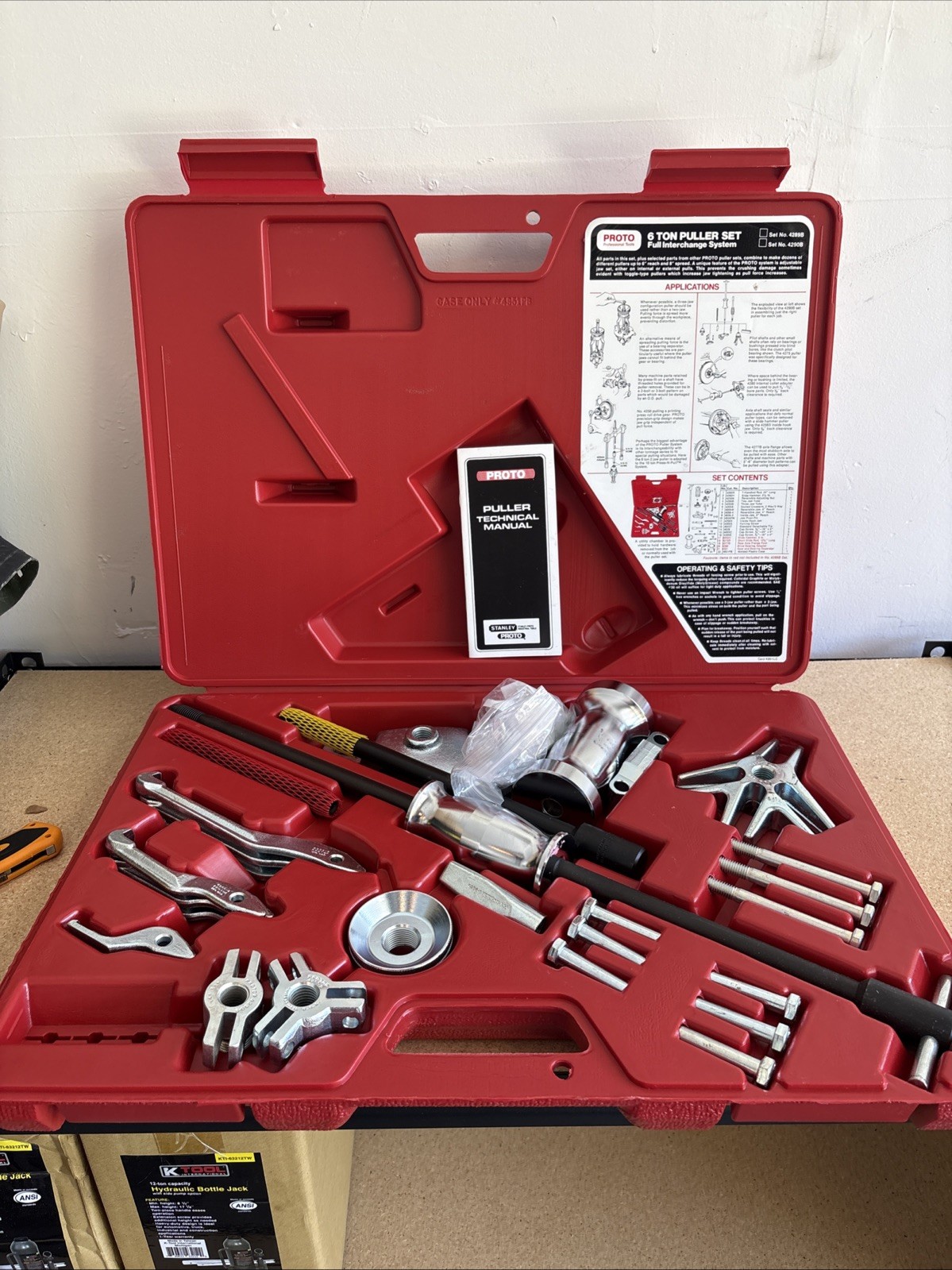 PROTO J4290B 6 Ton Puller Set Full Interchange System COMPLETE