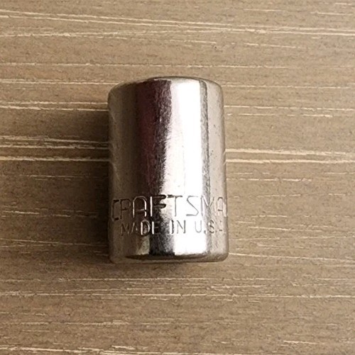 Craftsman 9mm Socket 6 Point 1/4″ Drive (No Stamped Catalog Number)
