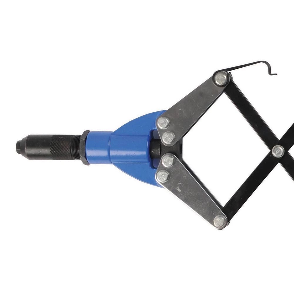 Lazy Tong Hand Riveter Pop Rivet Gun 3.2 – 6.4mm + 320 Rivets Silverline 868778