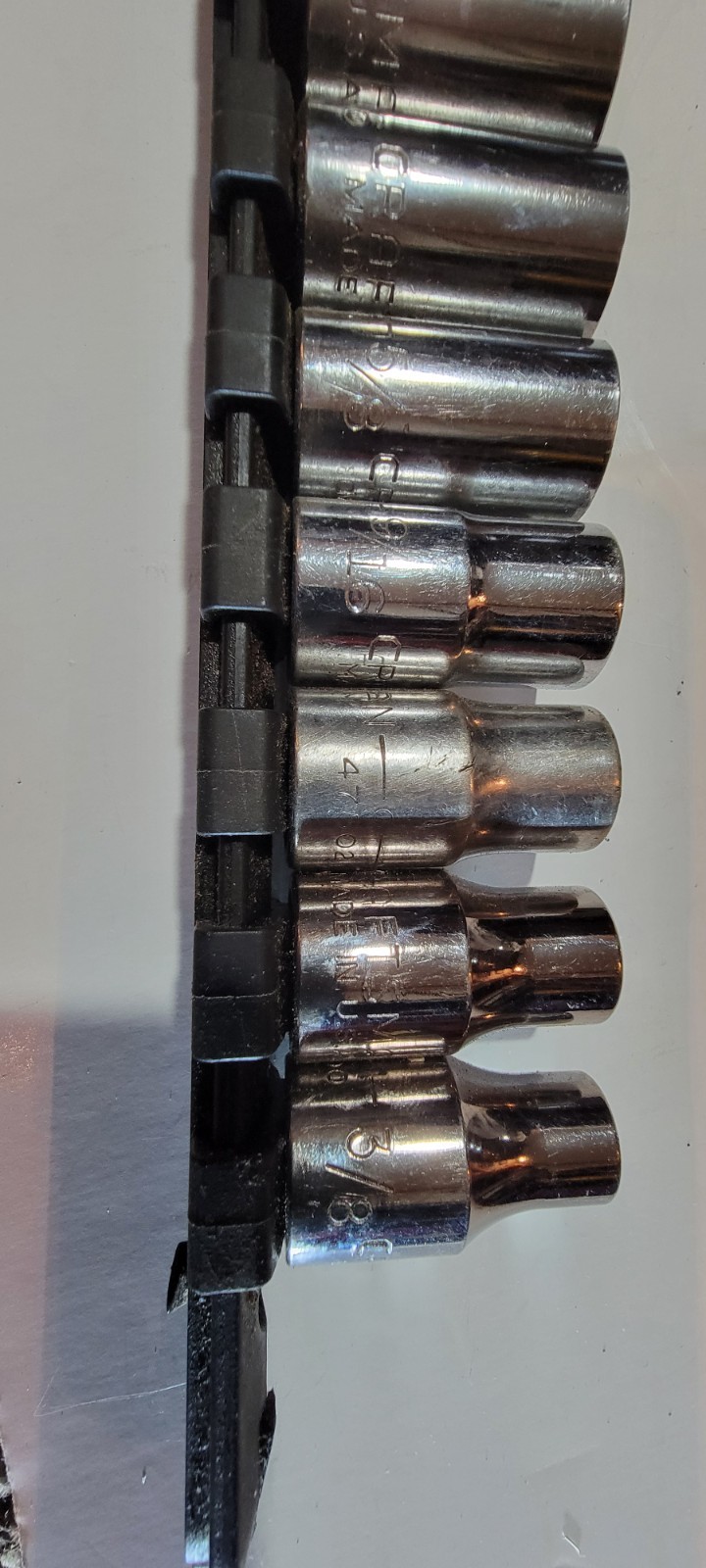 Craftsman 11 Piece 1/2″ Drive Standard SAE 12 Point Socket Set 3/8-1 USA