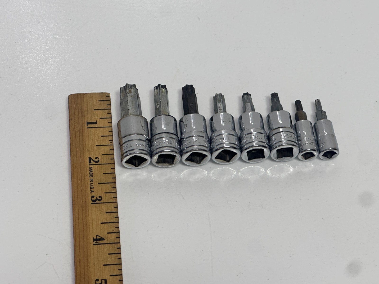 🇺🇸 Snap-on Tools USA 8pc Torx Socket Set, T15-T55 w/ 6 TB Heavy Duty Removal