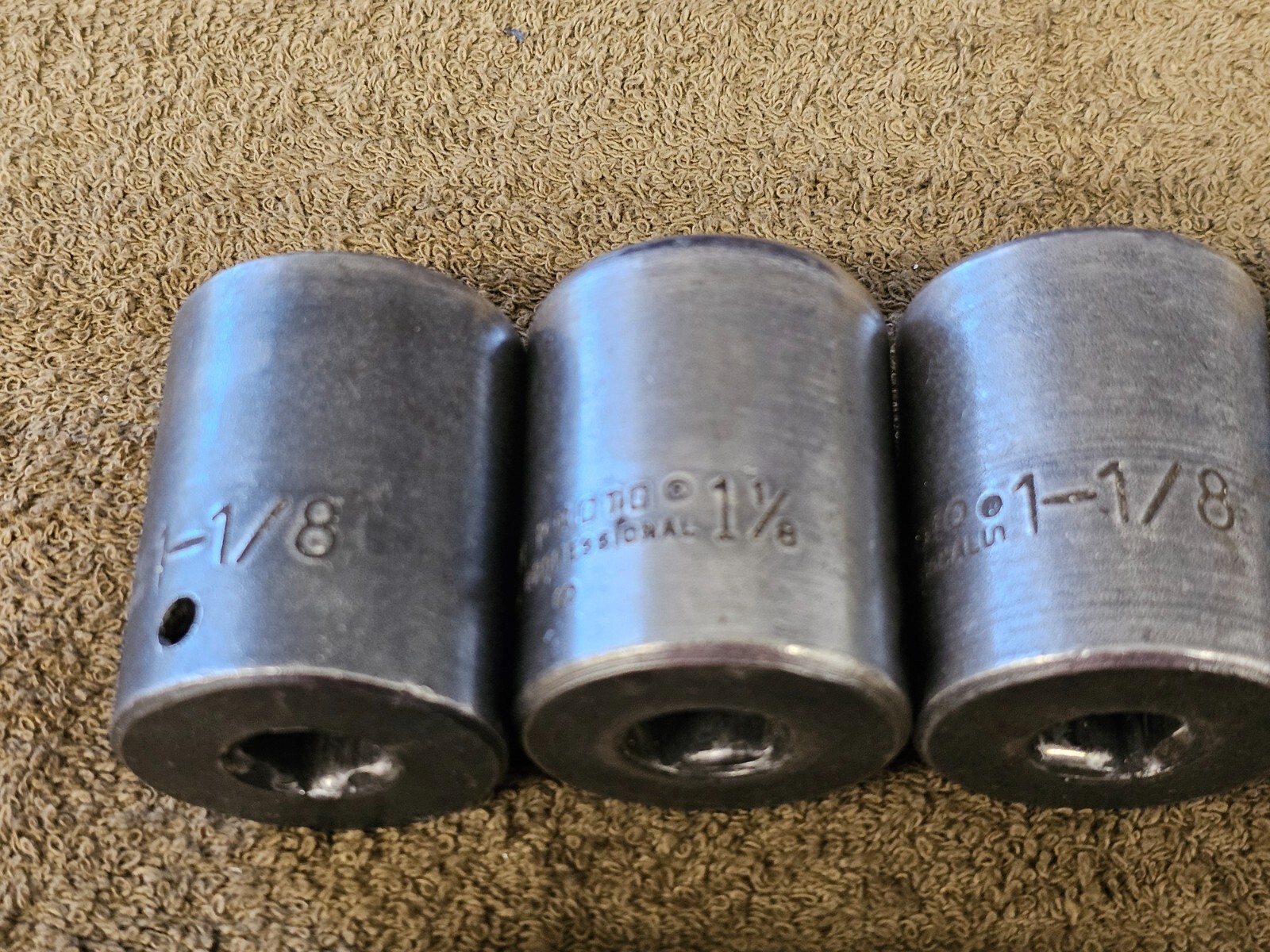14 Proto Professional Impact Socket Set 1/2″ Drive 1-1/8″ 1 5/8 7436H SAE USA