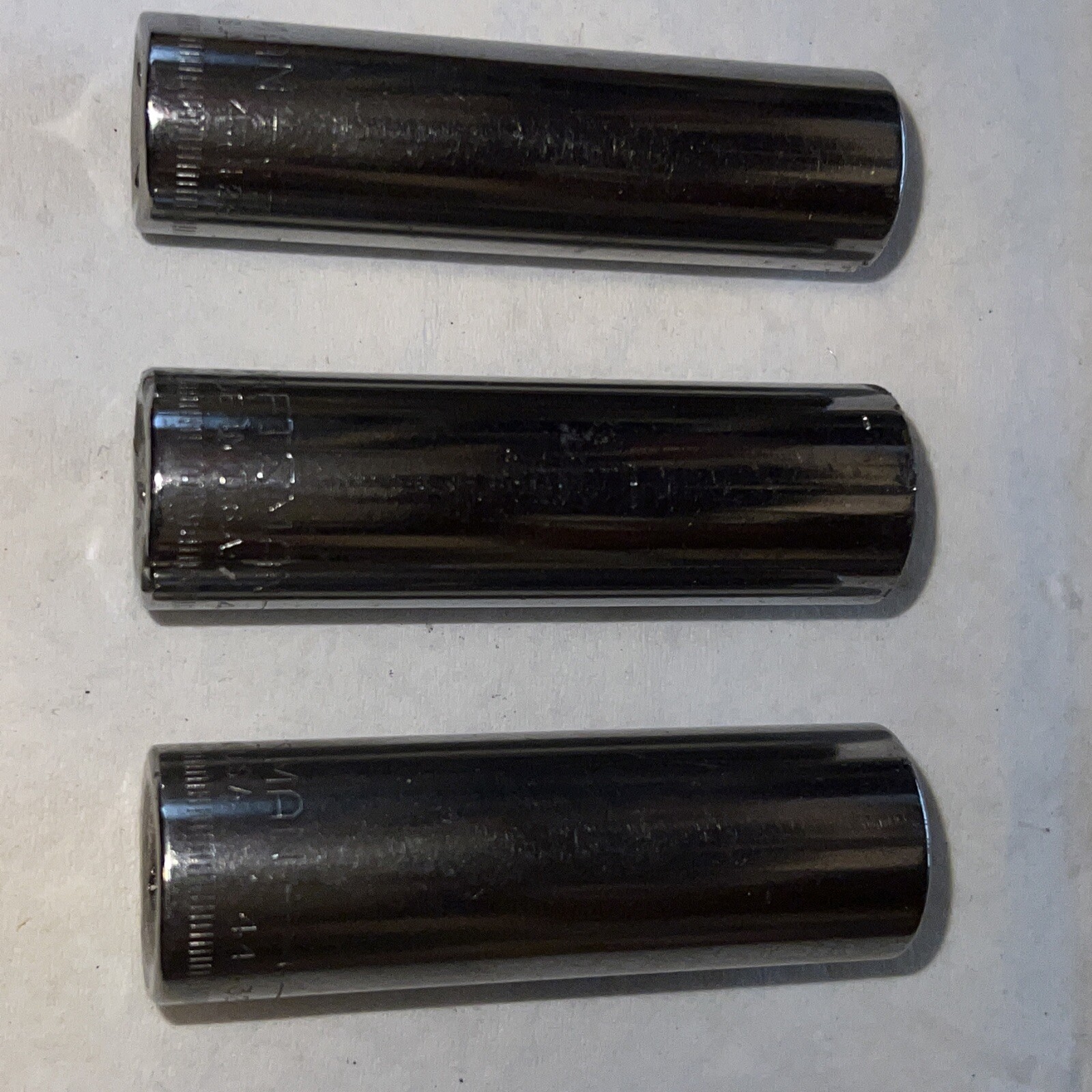 Lot of 3 Vintage Craftsman 3/8″ Drive 6pt Metric 3pc Deep Socket Set –G- USA