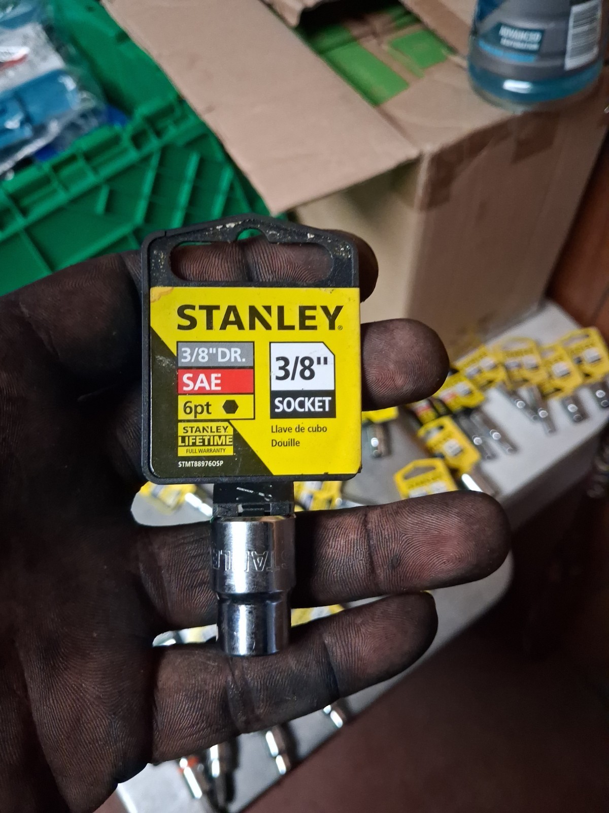 Stanley 3/8” Socket 3/8” Drive SAE 6 Point New 88-976