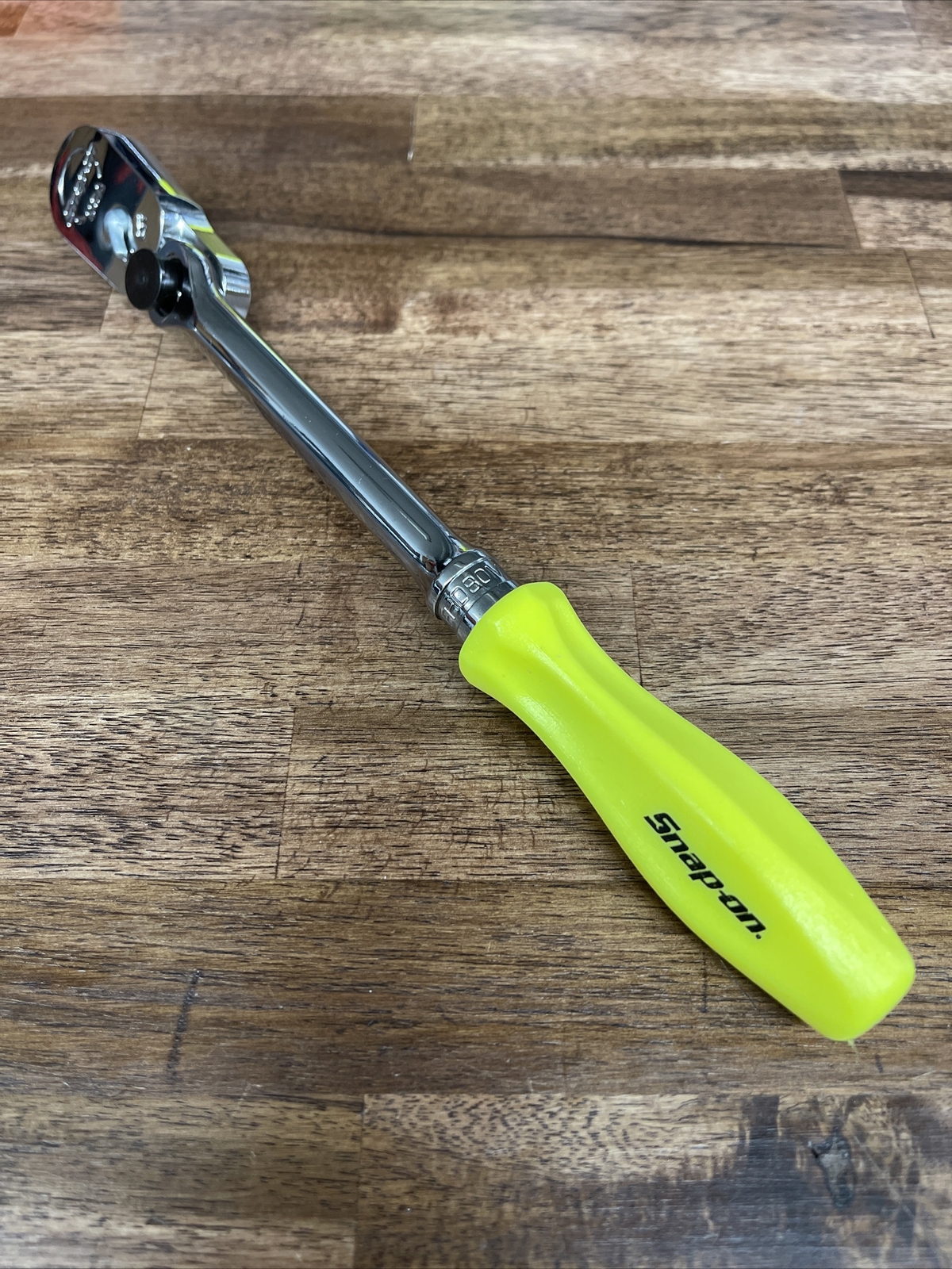 NEW Snap On Tools FHD80MP 3/8″ Indexing Head HI VIZ YELLOW Hard Handle Ratchet