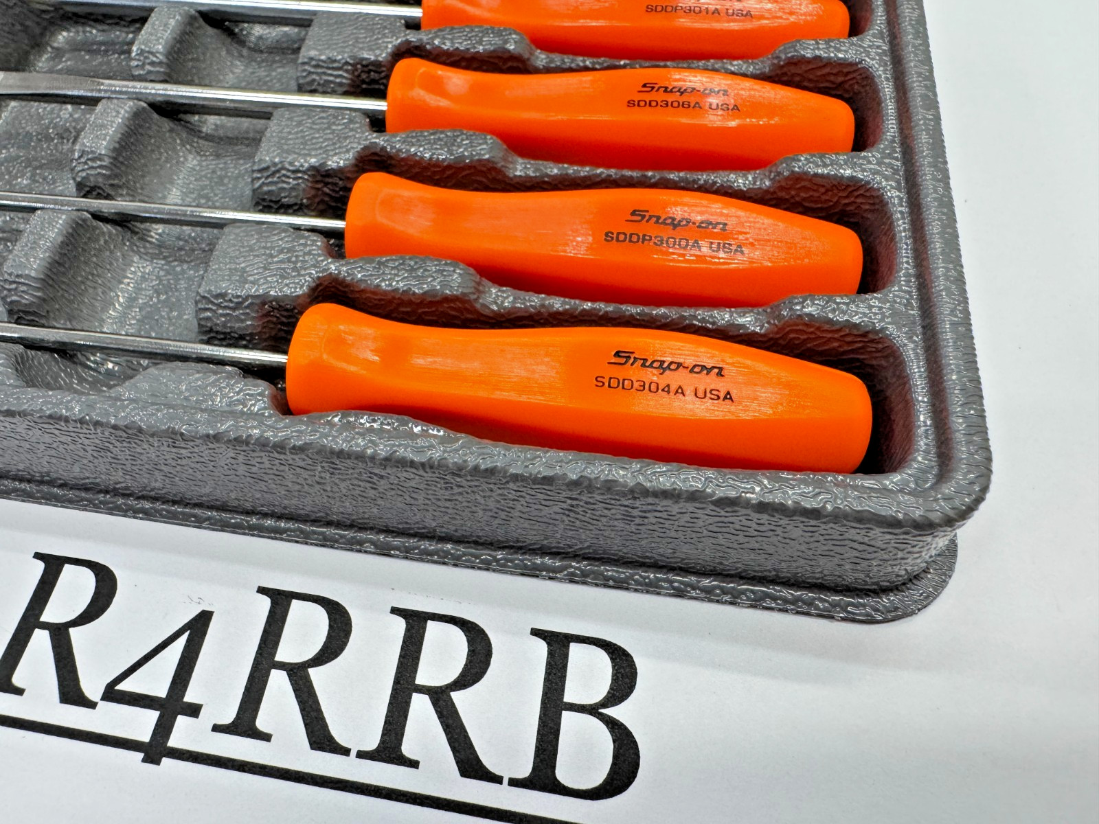 Snap-on Tools USA NEW ORANGE 4pc Mini Hard Grip Combo Screwdriver Set SDDX40AO