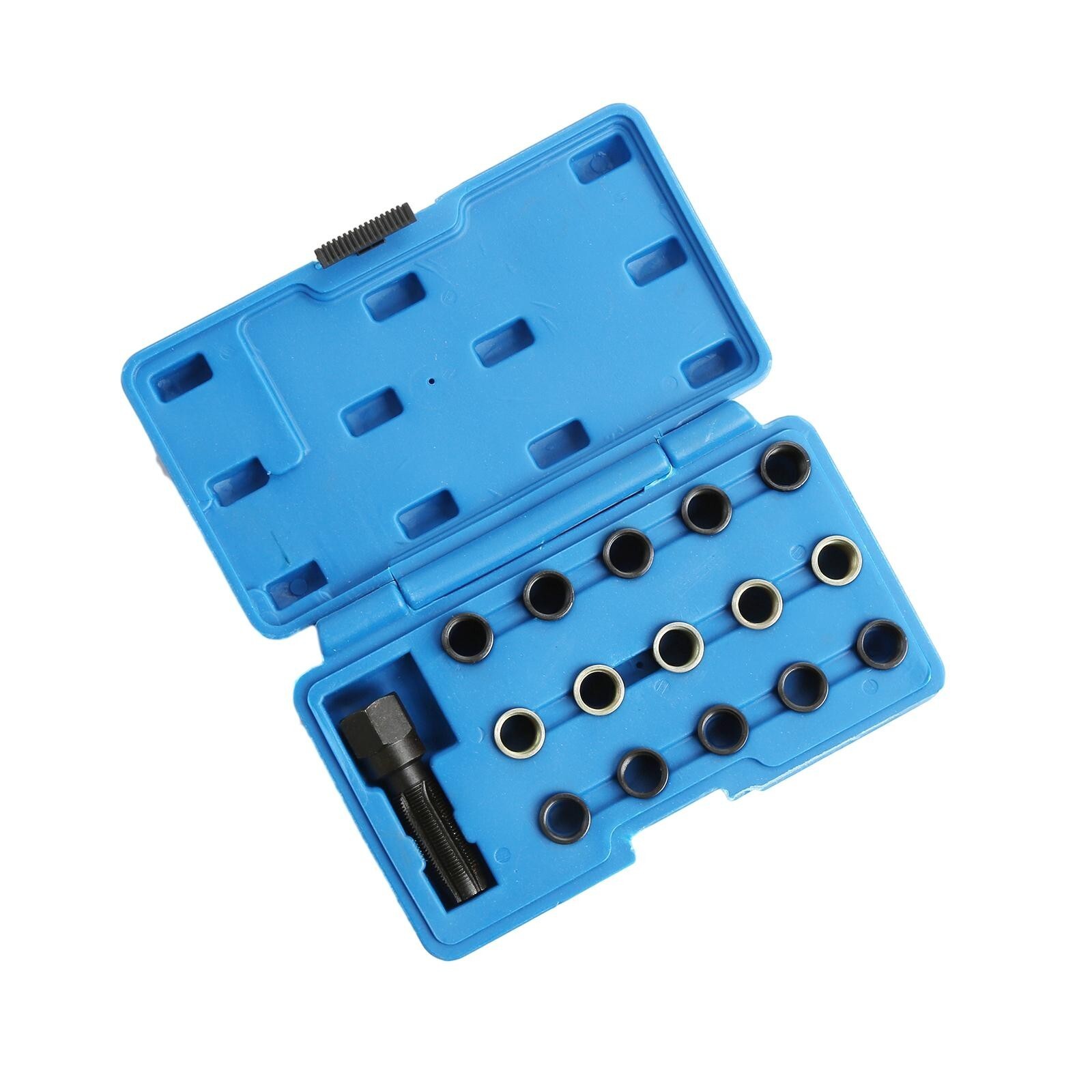 16 Pieces Spark Plug Thread Repair Tool Kit M16 Tap Size and M14 Thread Size