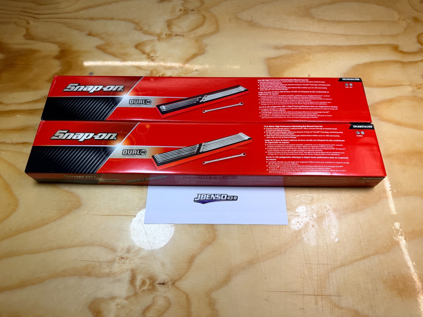 Snap-on Tools 20pc SAE Metric Master High-Performance Ratcheting Wrench Foam Set