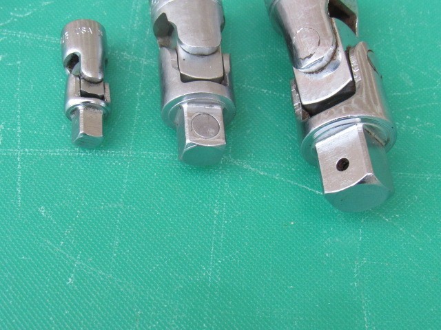SNAP ON 103UFTS 1/4″ 3/8″ 1/2″ 3 PIECE UNIVERSAL SWIVEL JOINT SET TMU8 FU8A S8