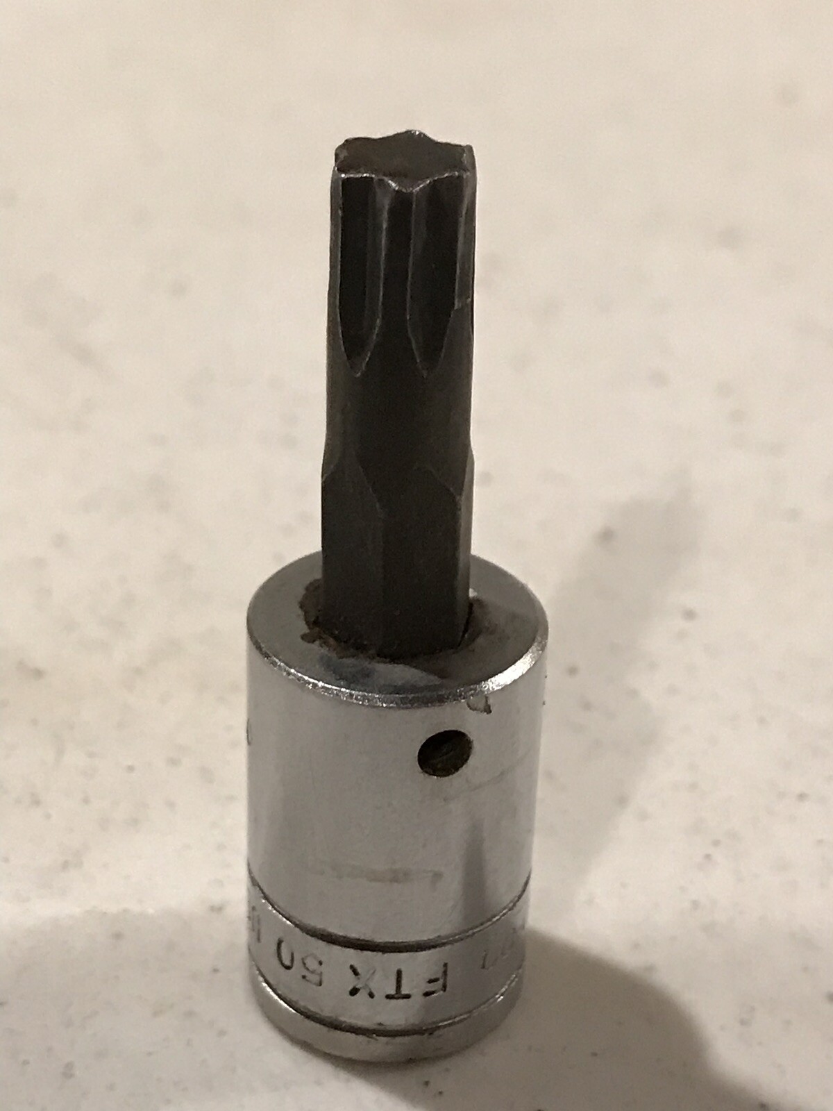 SNAP-ON 3/8″ DRIVE T50 STANDARD TORX BIT CHROME SOCKET FTX50E USA SNAP ON