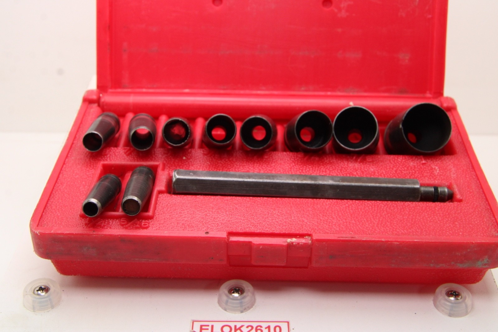 Blue Point PGH8A 11 Piece Gasket Punch Set Complete In Case Damage to 1″ USA