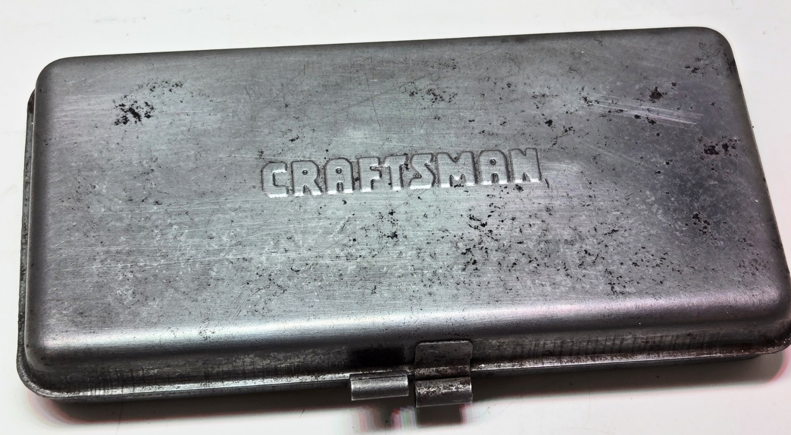Vintage Craftsman -V- Series 1/4″ Drive 14pc Ratchet Set w/Embossed Metal Case