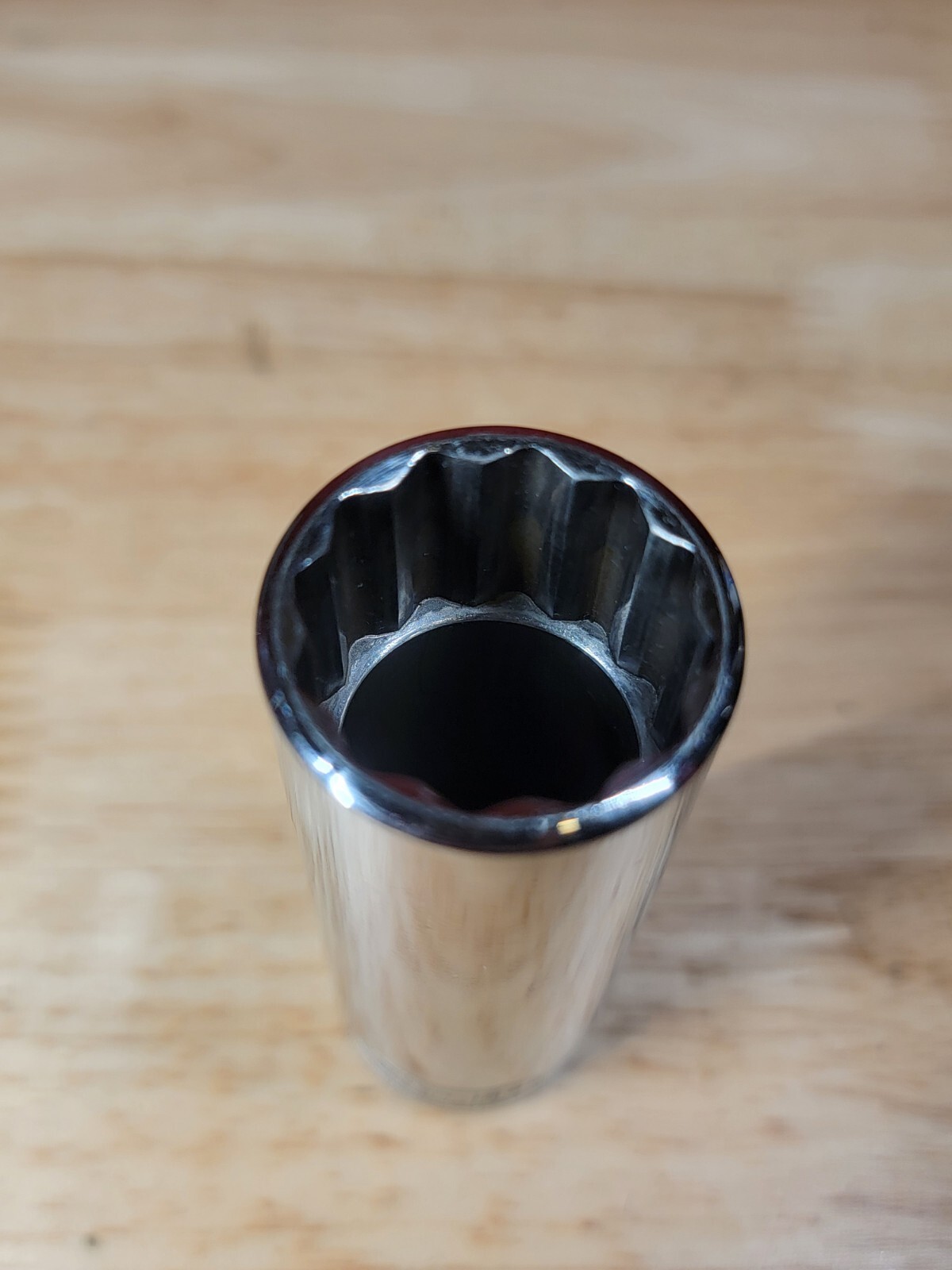 Snap-on Tools S281 7/8″ SAE 1/2″ Drive 12-Point Deep Chrome Socket