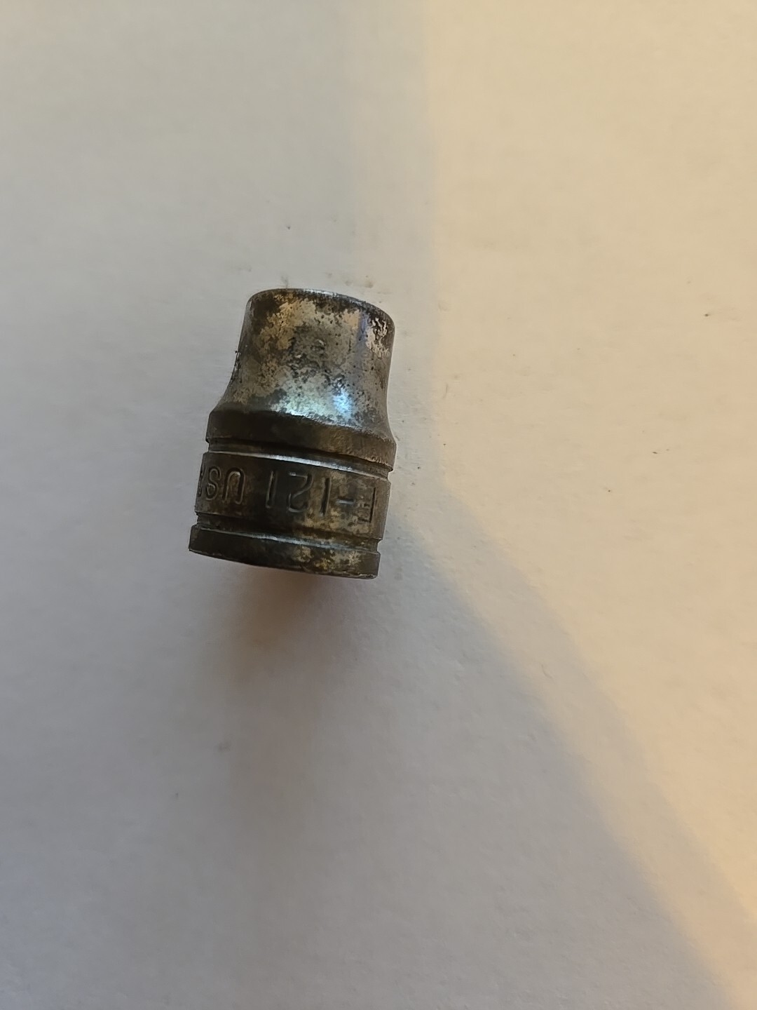 Snap On 3/8″ Drive 3/8″ 12PT SAE Shallow Chrome Socket USA Ugly F-121