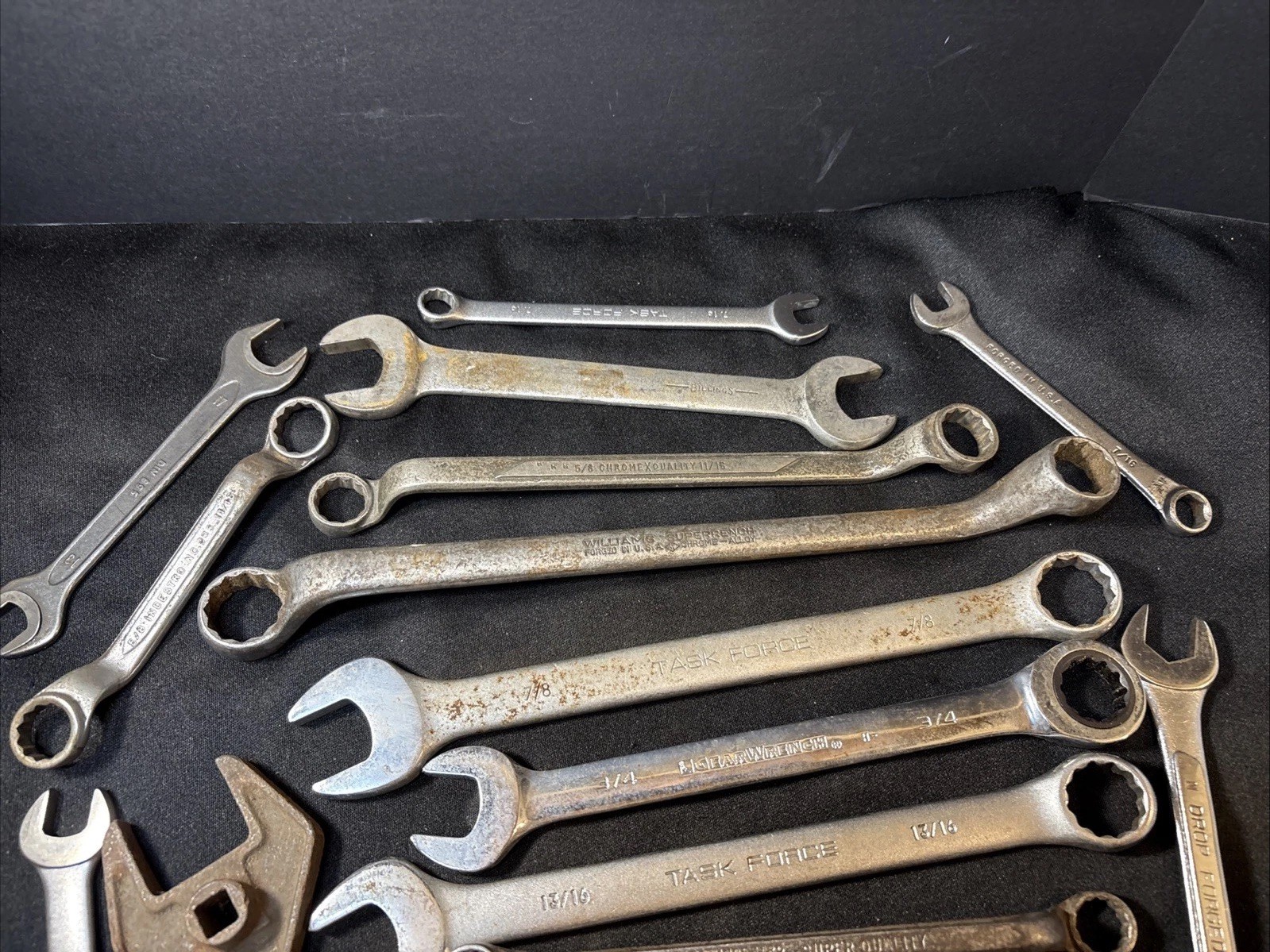 Mixed Lot Of 20 = 7 Lbs of Wrenches Assorted Styles, Country Made, Brands & Size
