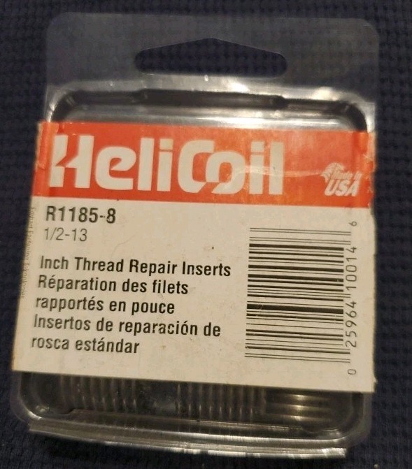 HELICOIL R1185-8 INCH 1/2-13 THREAD REPAIR INSERTS 11ct With Insert Tool