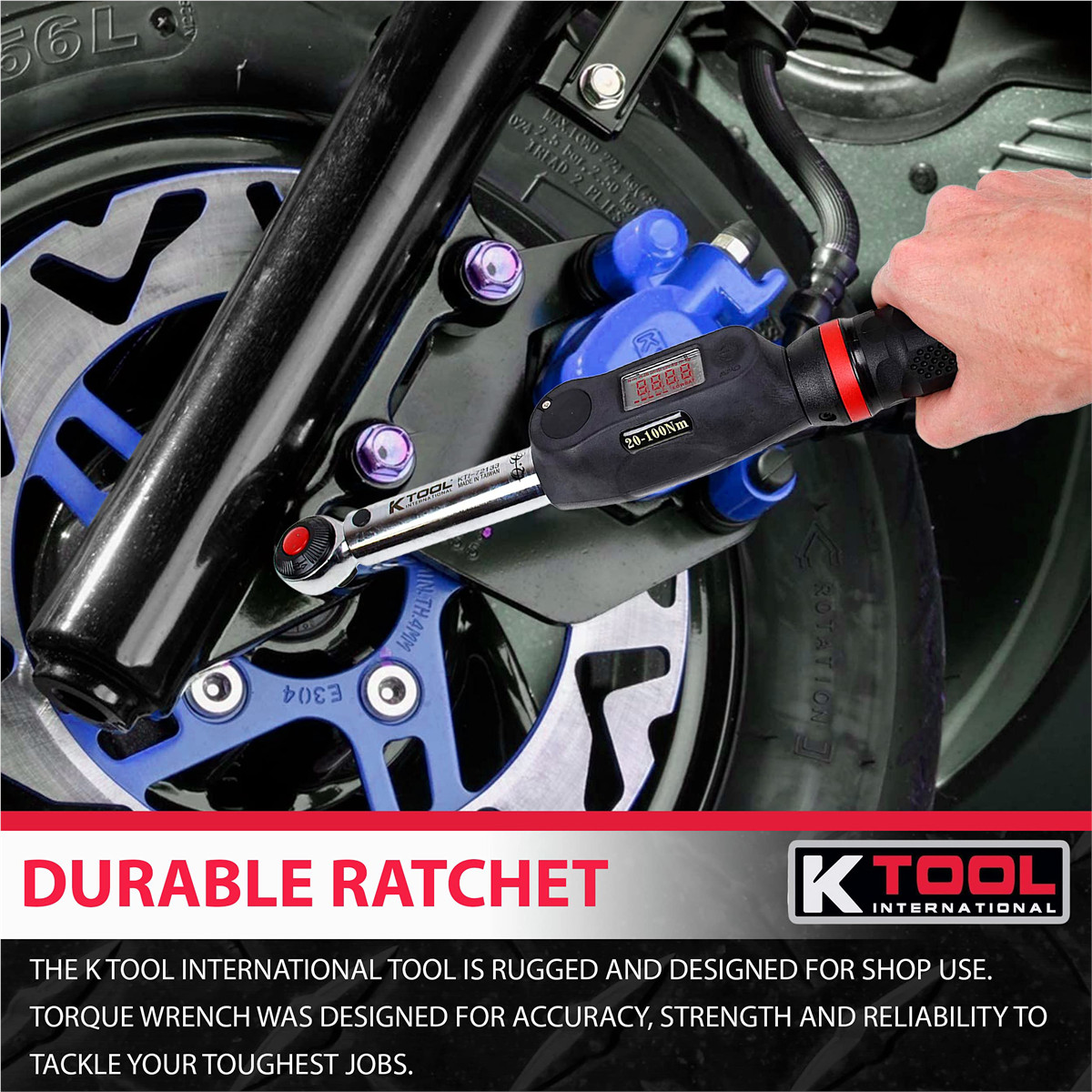K-Tool 72133 3/8-» Drive Digital 15″ Torque Wrench