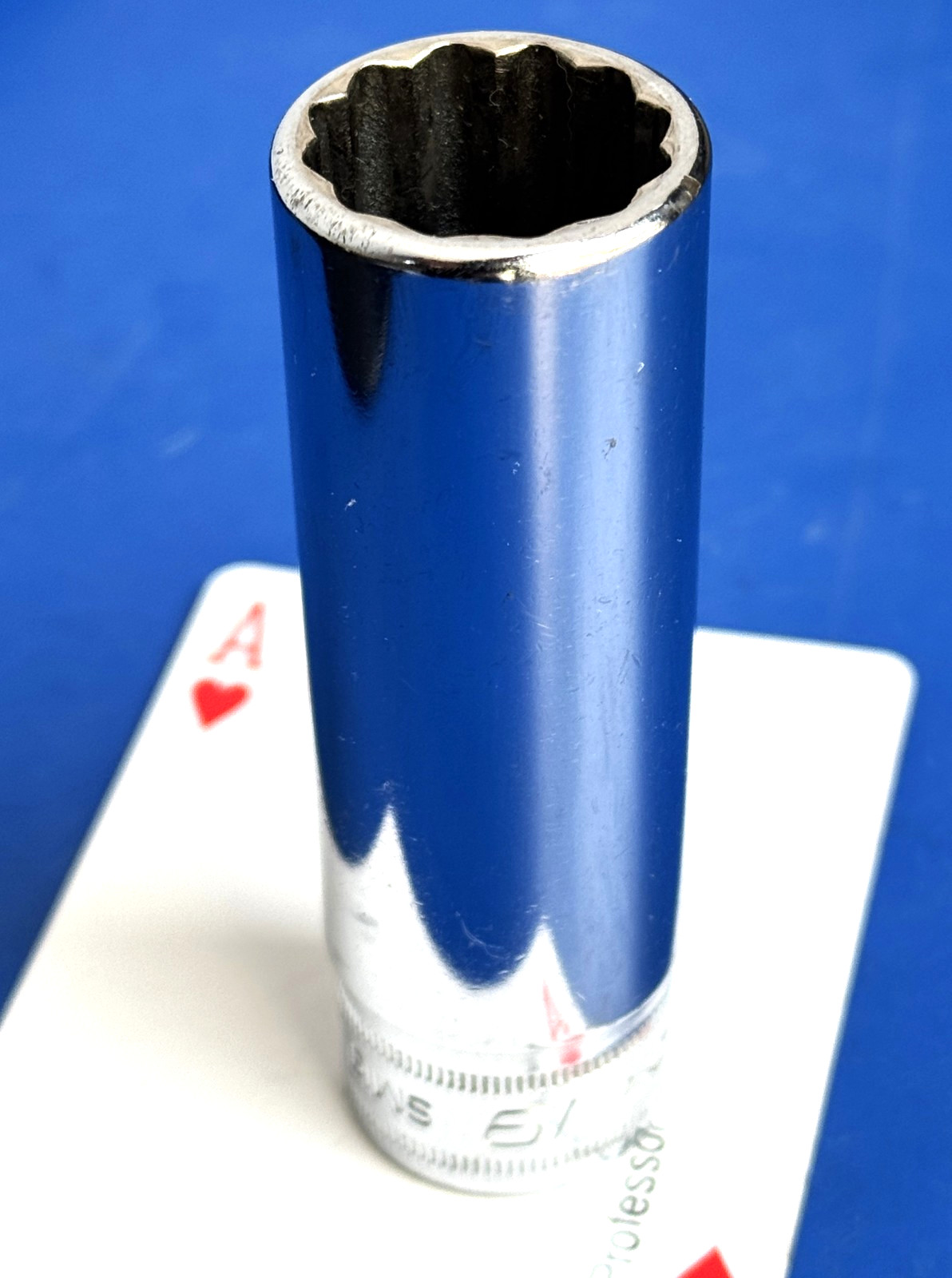 Snap-on Tools USA 1/2″ drive 19mm Deep Chrome 12-point Metric Socket Wrench SM19