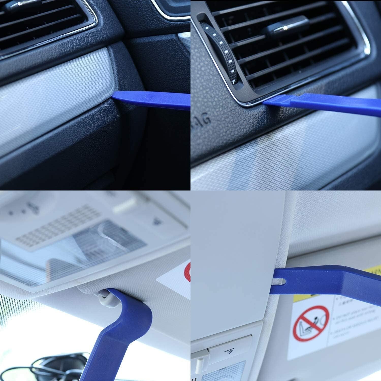 Plastic Trim Removal Pry Tool Set fits Car Radio Panel Door Dash Clip Fasteners
