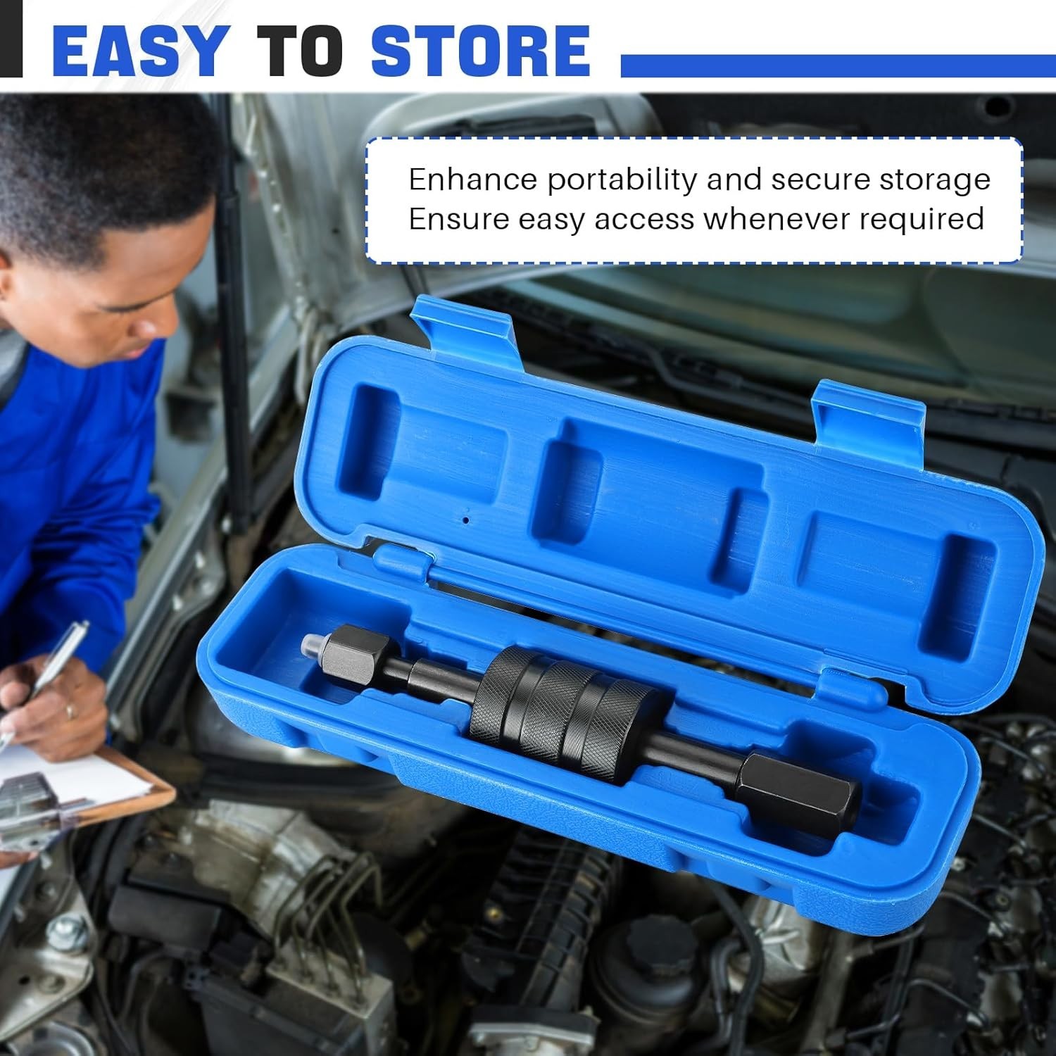 Diesel Injector Puller Tool M8 M12 M14 Slide Hammer for Ford GM Dodge Diesel