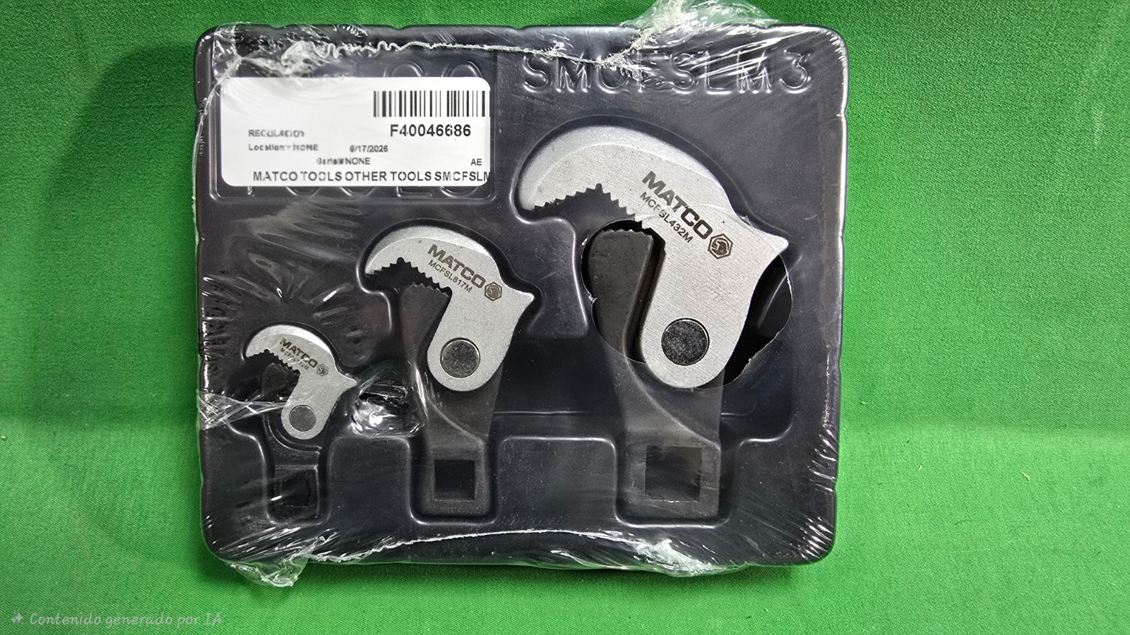Matco Tools 3 Piece Spring Loaded Crowfoot Wrench Set SMCFSLM3 GOOD (E6)