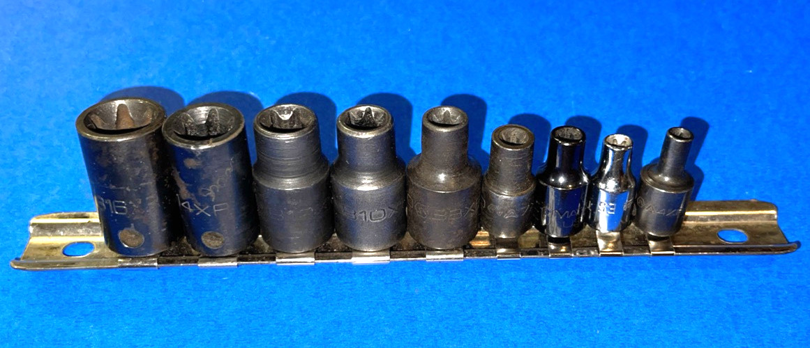 MATCO TOOLS 9 PIECE MULTI DRIVE INSIDE TORX SOCKET DRIVER SET E4-E16