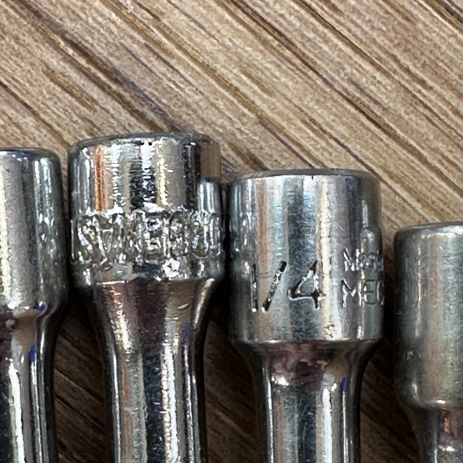 Lot of 12 Socket Extensions 6″ Long 1/4″ Drive