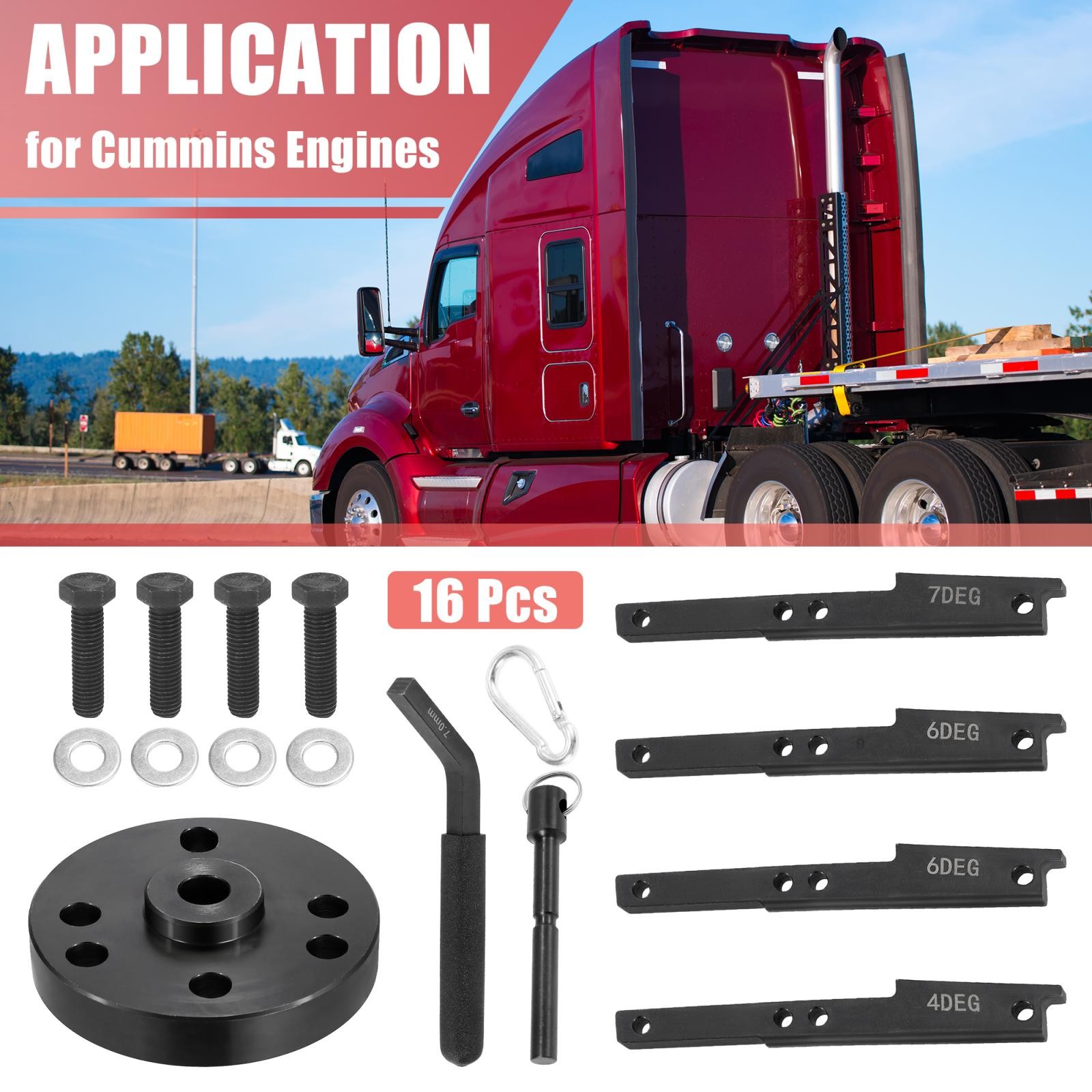 3163021 3163069 3163530 for Cummins ISX Timing Injector Cam Gear Puller Tool Kit