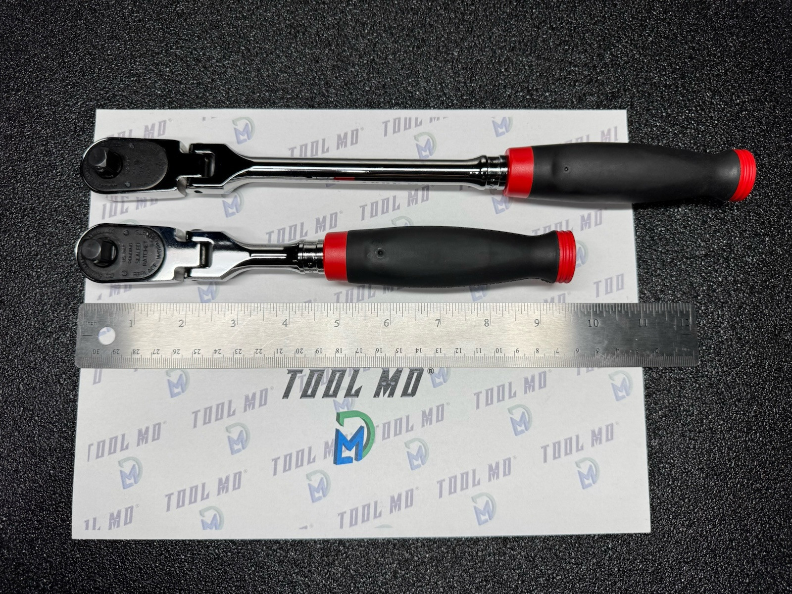 Snap-on Tools USA NEW RED 2-Piece 3/8” Drive SOFT GRIP Ratchet Set RAT2FHFR