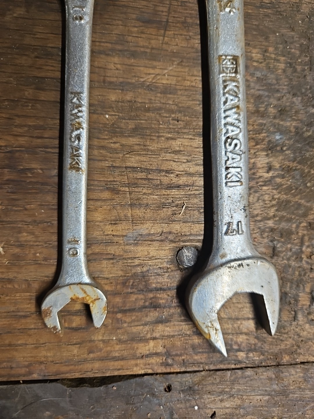 Vintage Kawasaki motorcycle wrench 10mm 13mm 14mm 17mm